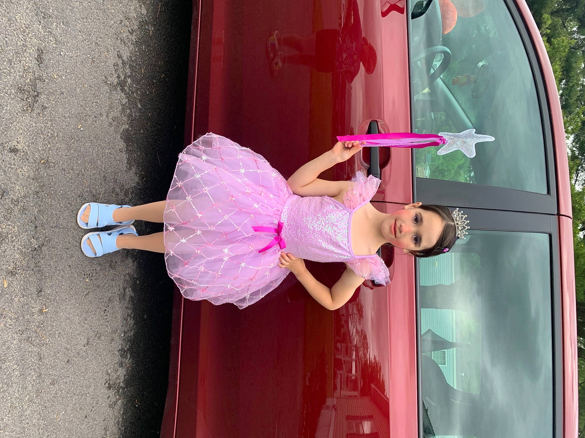 Nirvana joined the competition — help win amazing prizes! beauty, door, dress, event, fun, human_leg, joy, leg, magenta, person, pink, purple, recreation, red, sandal, textile, thigh, tire, tree, vehicle_door