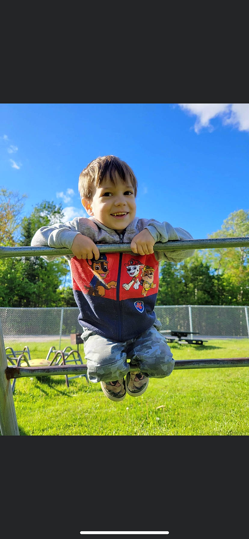 Malakai joined the competition — help win amazing prizes! baby, child, cloud, fun, grass, grassland, happy, jeans, joy, lawn, leisure, people_in_nature, person, plant, recreation, sitting, sky, smile, sneakers, t_shirt