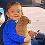 Angelo joined the competition — help win amazing prizes! child, toddler, puppy, dog, blue_shirt, car_interior, person, smiling, hugging, pet, seat, window, sunlight, happy, cute, young_child, hands, technology, phone, casual