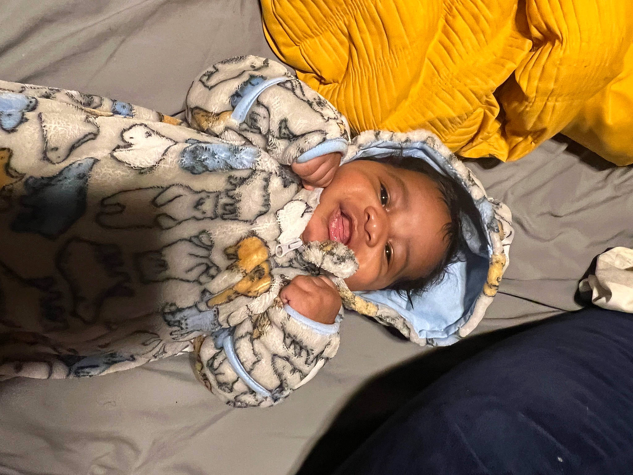 Ja'Cari joined the competition — help win amazing prizes! baby, baby_products, baby_toddler_clothing, bedtime, child, comfort, elbow, eye, fun, happy, human_body, interaction, mouth, nap, pattern, person, room, sleep, sleeve, t_shirt