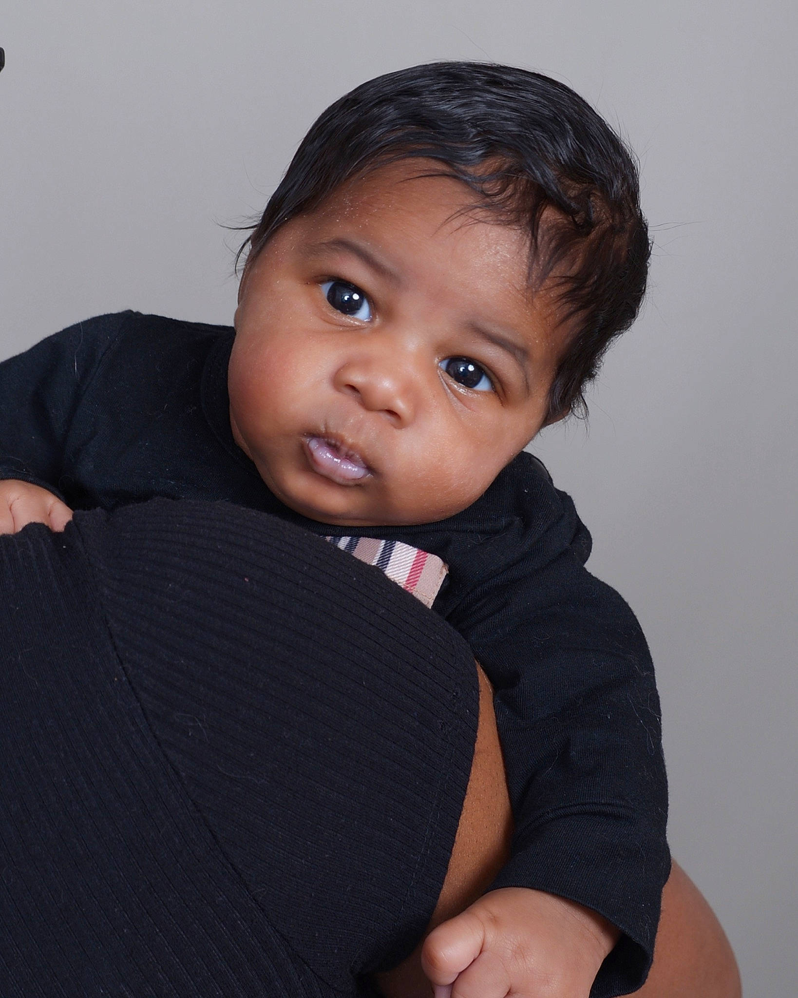 Ja'Cari joined the competition — help win amazing prizes! black_hair, cheek, child, chin, collar, comfort, elbow, eyelash, flash_photography, gesture, hair, happy, iris, lip, neck, nose, person, shoulder, skin, sleeve