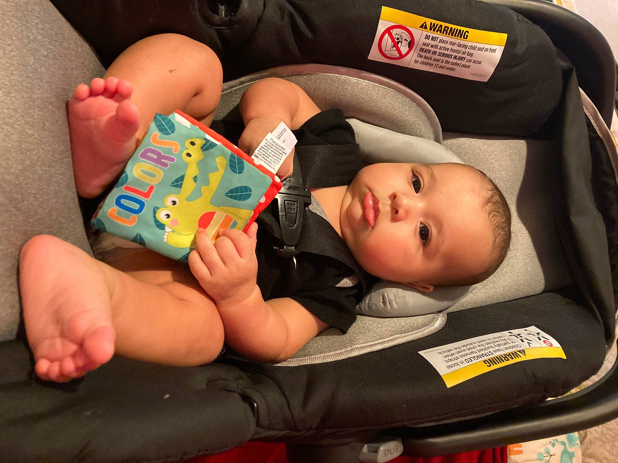 Jovanni Angel Garcia joined the competition — help win amazing prizes! baby, baby_carriage, baby_products, baby_safety, baby_toddler_clothing, car_seat, child, comfort, foot, nail, person, sitting, thumb, toddler, wrist