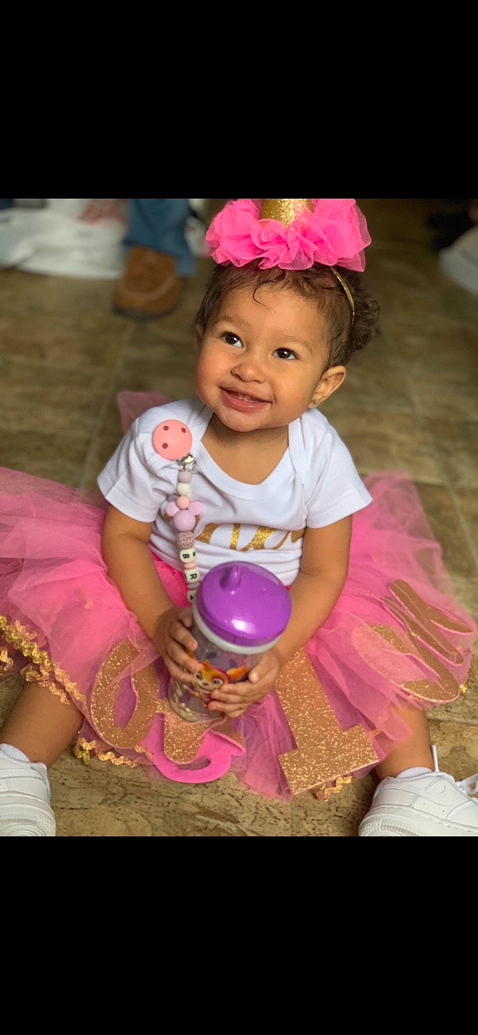 Brielle is registered to the contest to win money with this photo: baby, baby_toddler_clothing, beauty, child, event, facial_expression, fashion_accessory, fun, happy, headgear, headpiece, iris, joy, magenta, person, pink, purple, skin, smile, snapshot