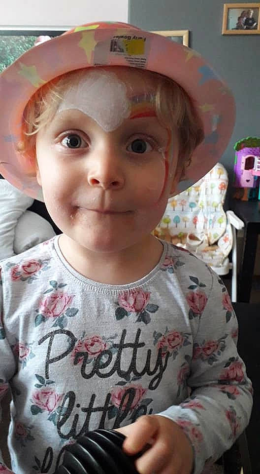 Catherine joined the competition — help win amazing prizes! cheek, child, fashion_accessory, forehead, headgear, joy, person, smile, toddler