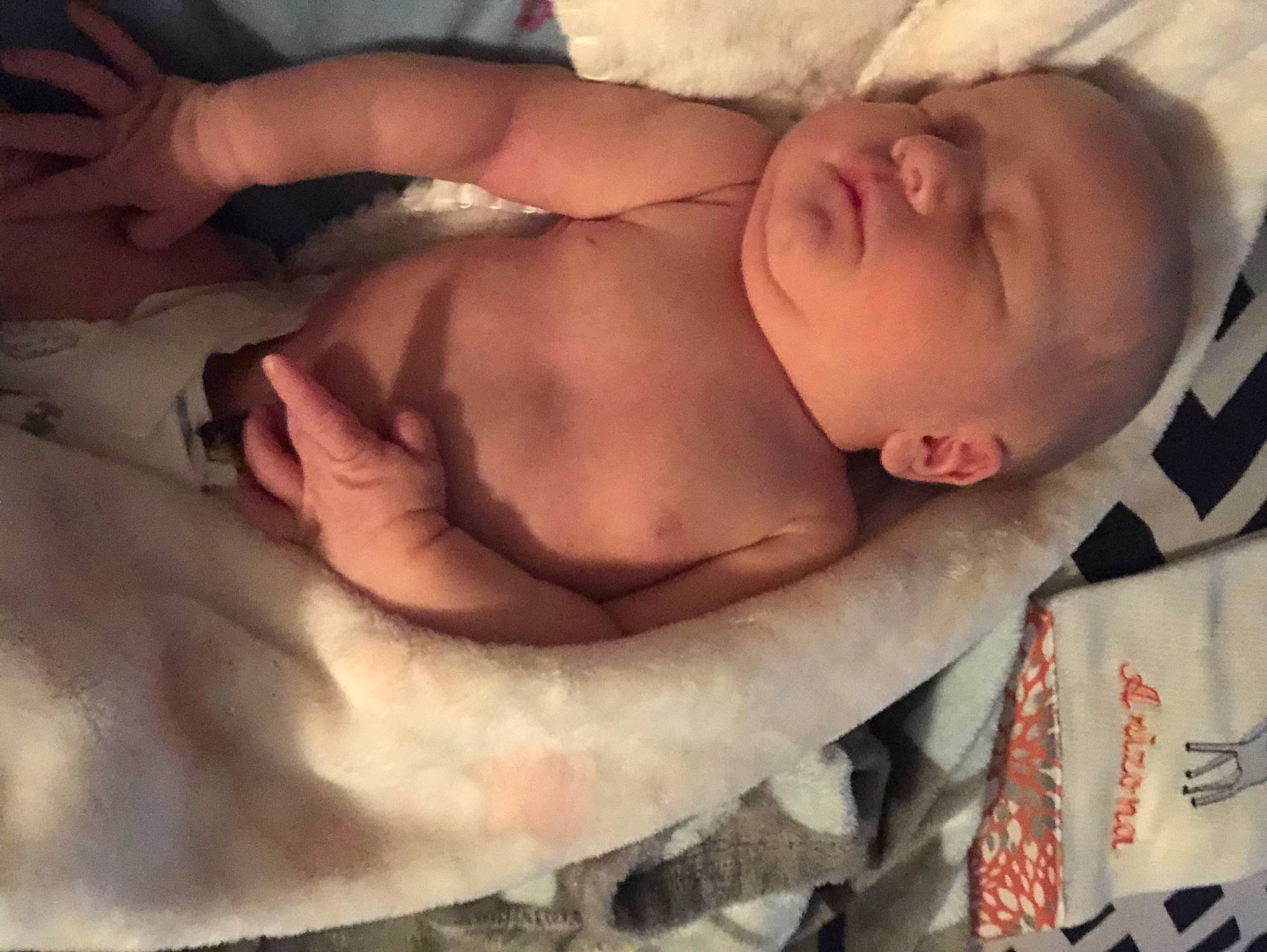 Arizona is registered to the contest to win money with this photo: arm, baby, baby_sleeping, bedtime, birth, cheek, child, eye, face, hand, head, human, mouth, muscle, nap, neck, nose, person, skin, sleep