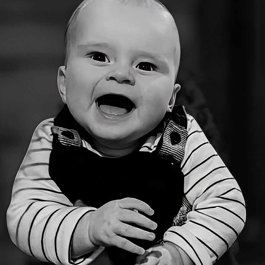 Ezra joined the competition — help win amazing prizes! baby, babylaughing, bodypart, clothing, face, finger, hand, happy, head, laughing, longsleeve, mouth, newborn, person, photography, portrait, sleeve, smile