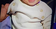 Austin joined the competition — help win amazing prizes! baby, child, infant, smiling, happy, portrait, close_up, face, eyes, open_mouth, beanie, hat, converse, white_outfit, knitwear, indoors, seated, adult_hand, cozy, photography