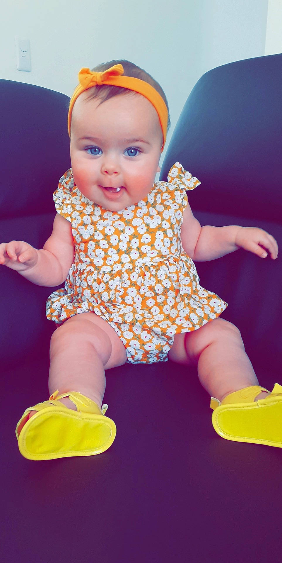 Fanny participe au concours pour gagner de l'argent avec cette photo : baby, baby_products, baby_toddler_clothing, child, child_model, fun, person, pink, play, product, skin, smile, toddler, toy, yellow