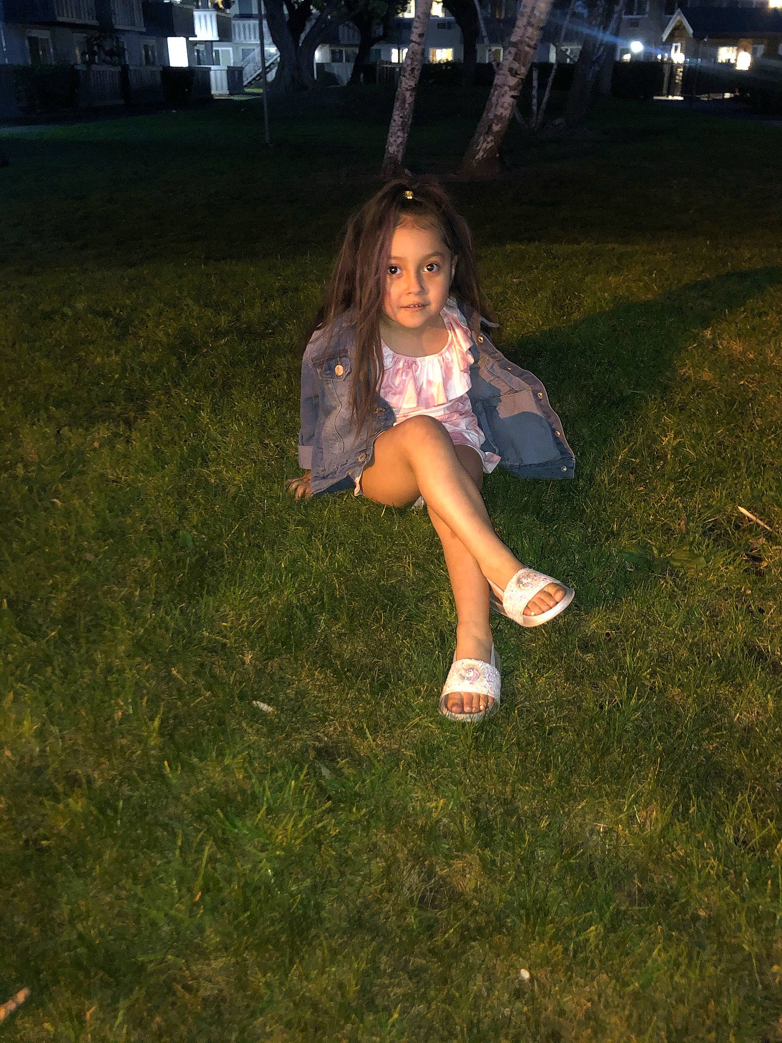 Johanna joined the competition — help win amazing prizes! eye, flash_photography, grass, grassland, happy, human_leg, knee, lawn, leg, meadow, midnight, people_in_nature, person, plant, recreation, shorts, sneakers, thigh, tints_and_shades, toddler