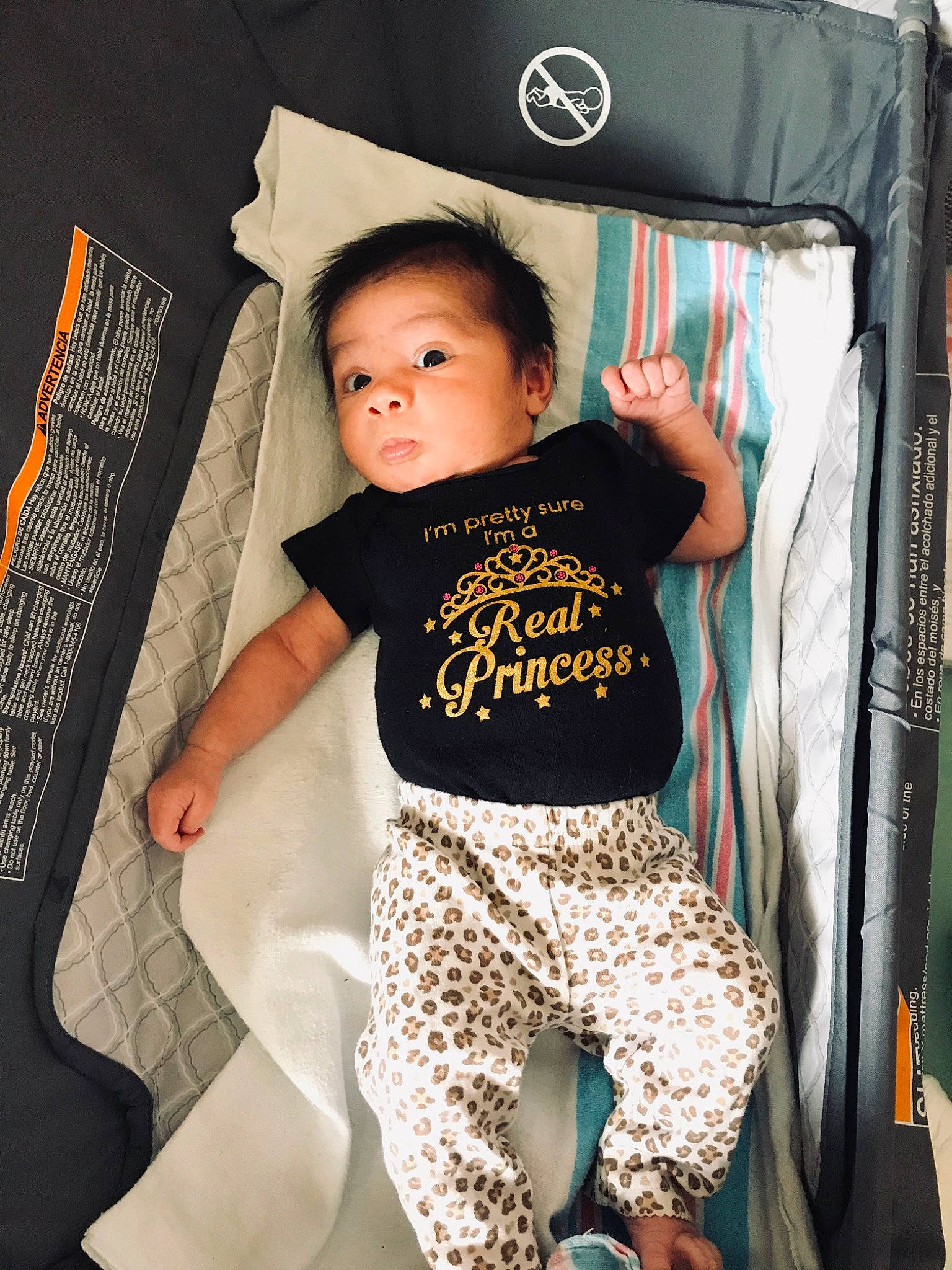 Makiah joined the competition — help win amazing prizes! baby_products, baby_toddler_clothing, child, pattern, person, product, sleeve, t_shirt, toddler