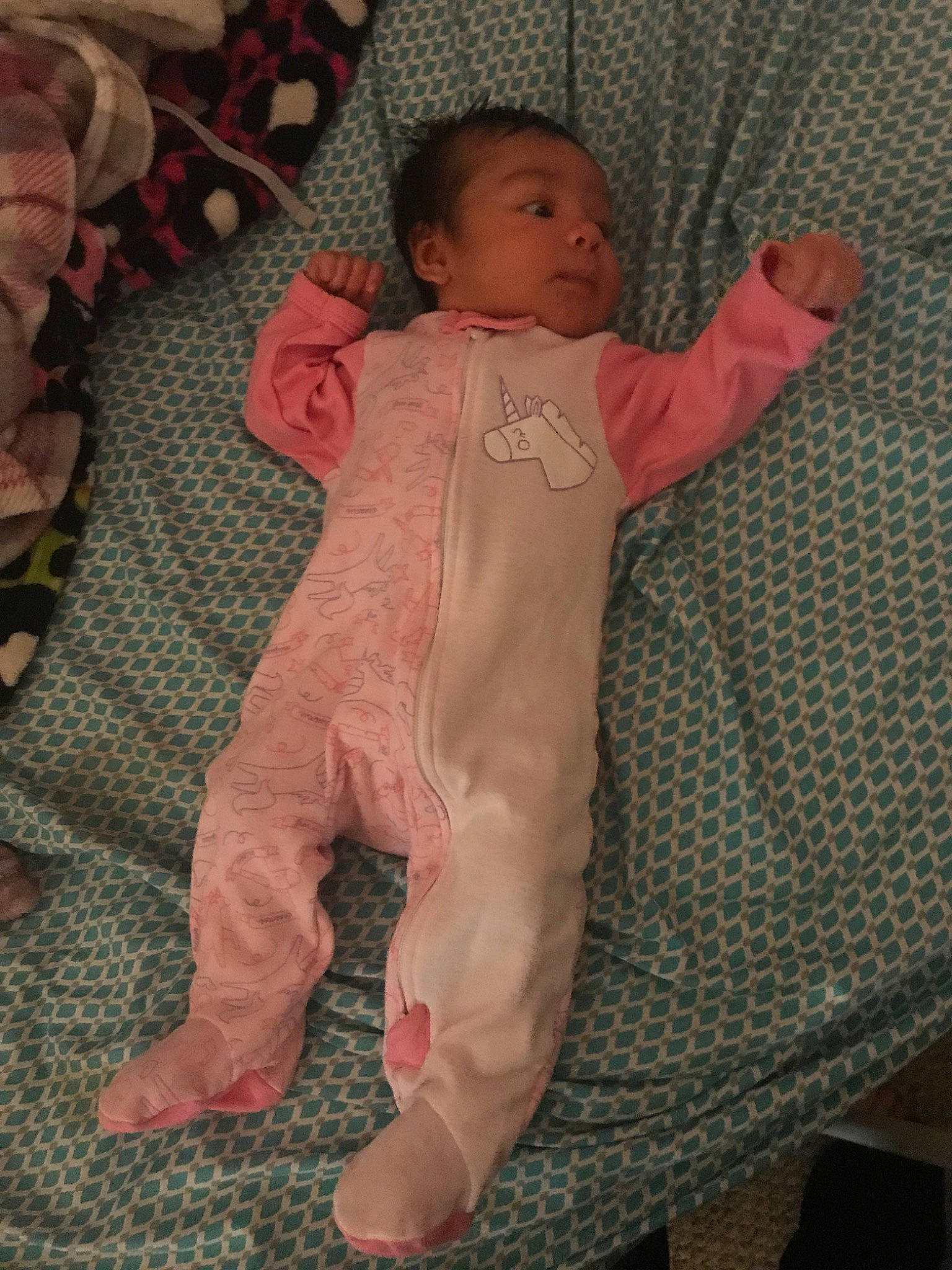 Makiah is registered to the contest to win money with this photo: arm, baby, baby_products, baby_toddler_clothing, child, person, pink, product, skin, toddler