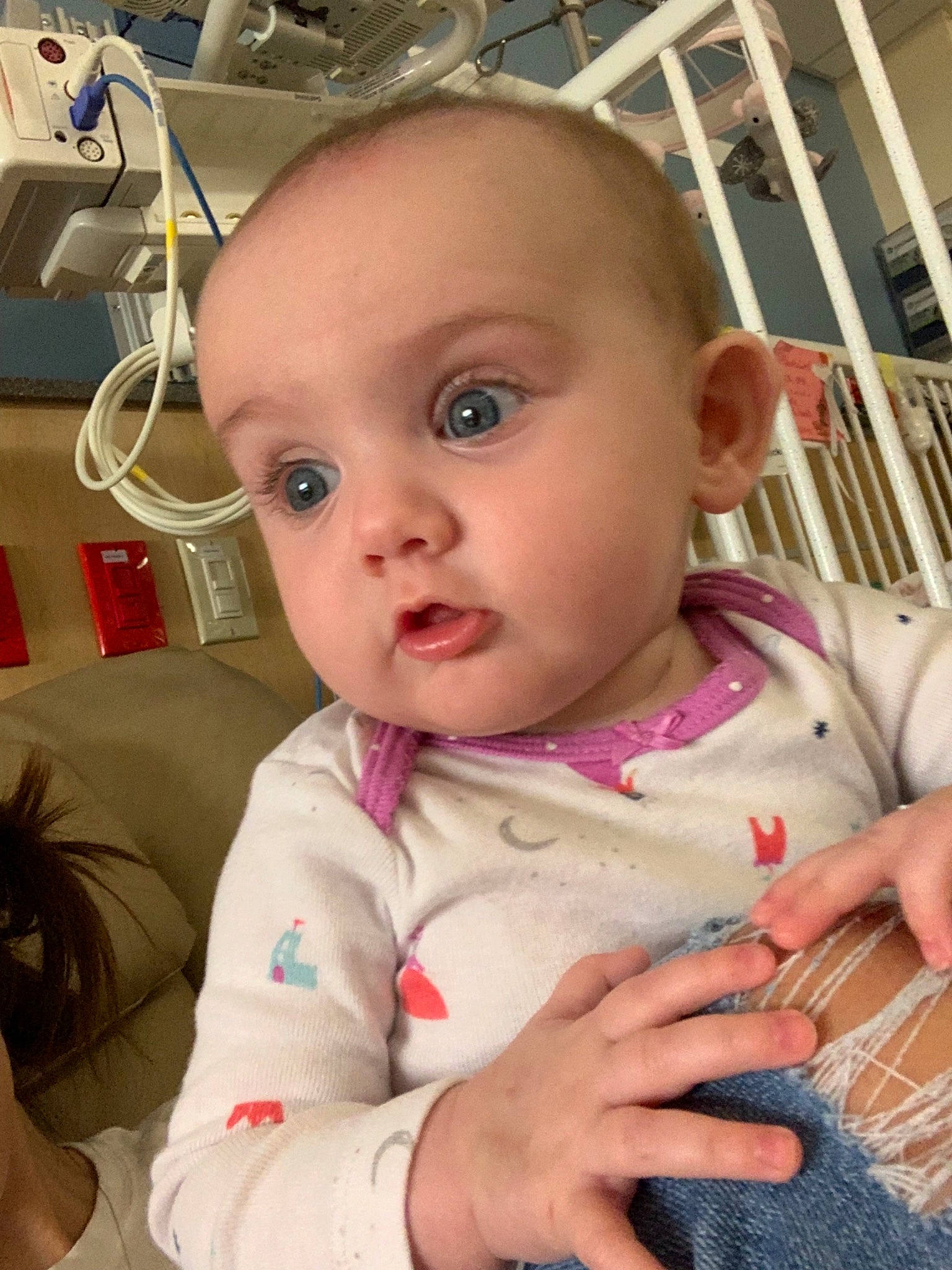 Giuliana joined the competition — help win amazing prizes! baby, cheek, child, ear, eye, face, finger, forehead, head, lip, nose, person, skin, toddler