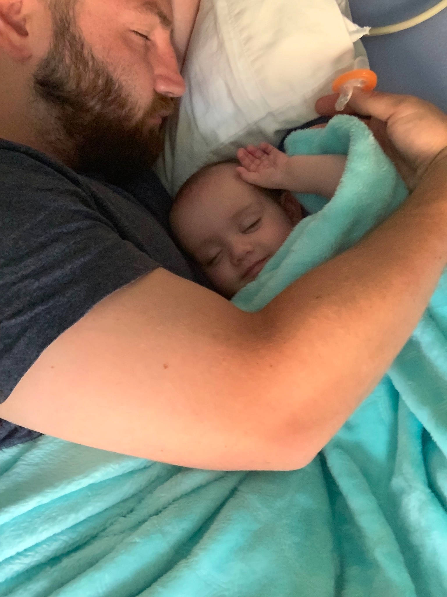 Giuliana joined the competition — help win amazing prizes! arm, baby, birth, child, childbirth, hand, joy, mouth, muscle, neck, person, sleep