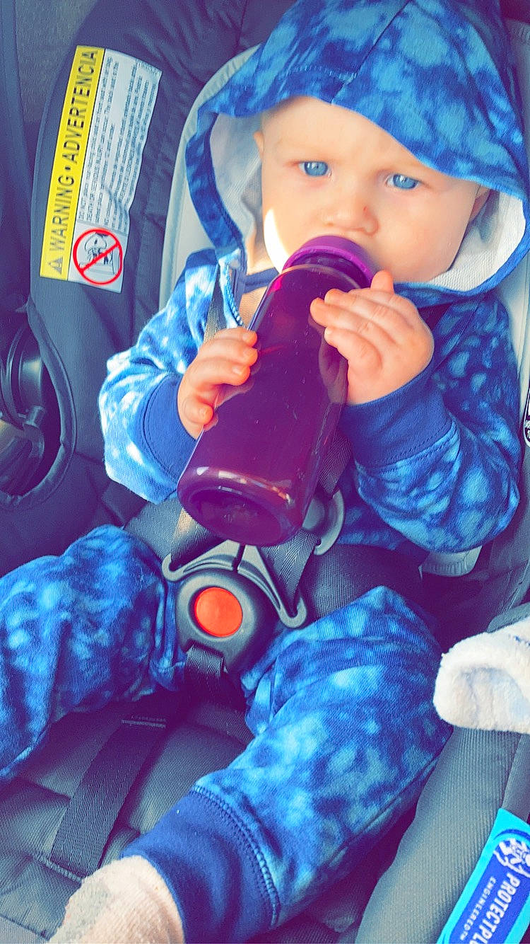 Cortez joined the competition — help win amazing prizes! baby, baby_toddler_clothing, blue, cheek, cool, eye, face, facial_expression, finger, gesture, hand, headwear, mouth, nose, organ, outerwear, person, photograph, product, purple