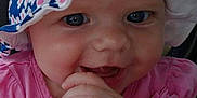 Addison Grace joined the competition — help win amazing prizes! baby, cap, cheek, chin, clothing, eye, eyebrow, face, facial_expression, happy, iris, lip, mammal, mouth, nose, organ, photograph, product, skin, smile