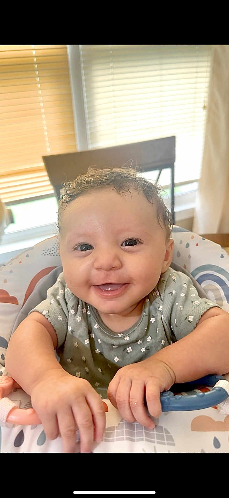 Amelia joined the competition — help win amazing prizes! baby, bed, bedroom, bodypart, cushion, face, finger, furniture, hand, happy, head, homedecor, indoors, laughing, people, person, photography, portrait, room, smile