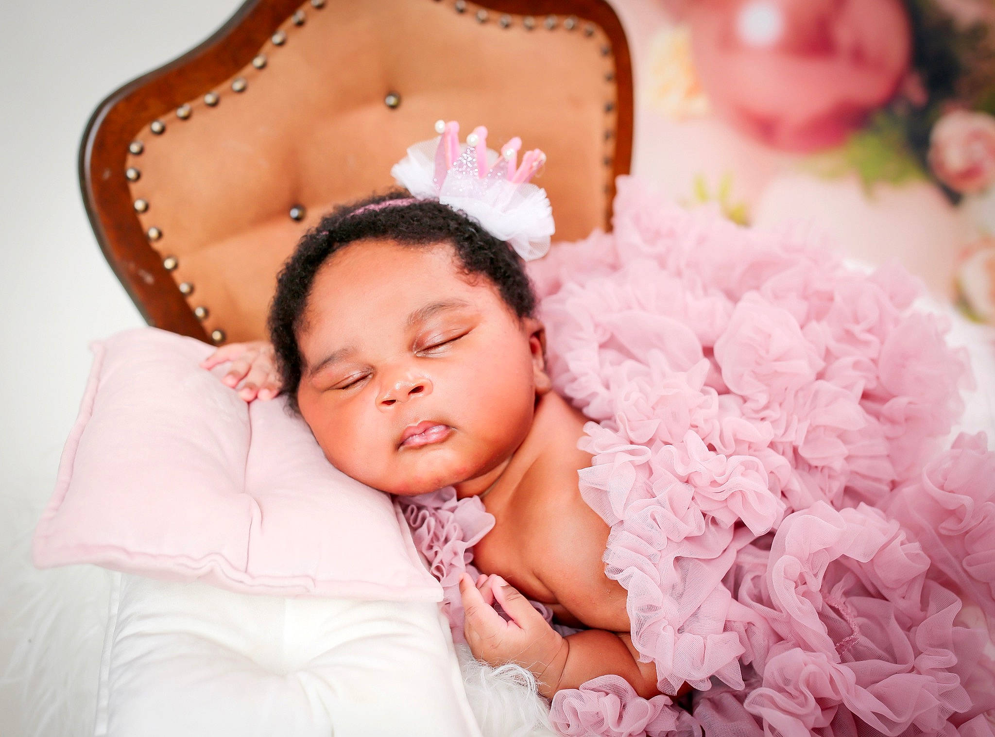 Brianna joined the competition — help win amazing prizes! baby, beauty, child, event, eyelash, fashion_accessory, flash_photography, happy, headband, headpiece, jewellery, magenta, pattern, peach, person, petal, pink, skin, sweetness, textile