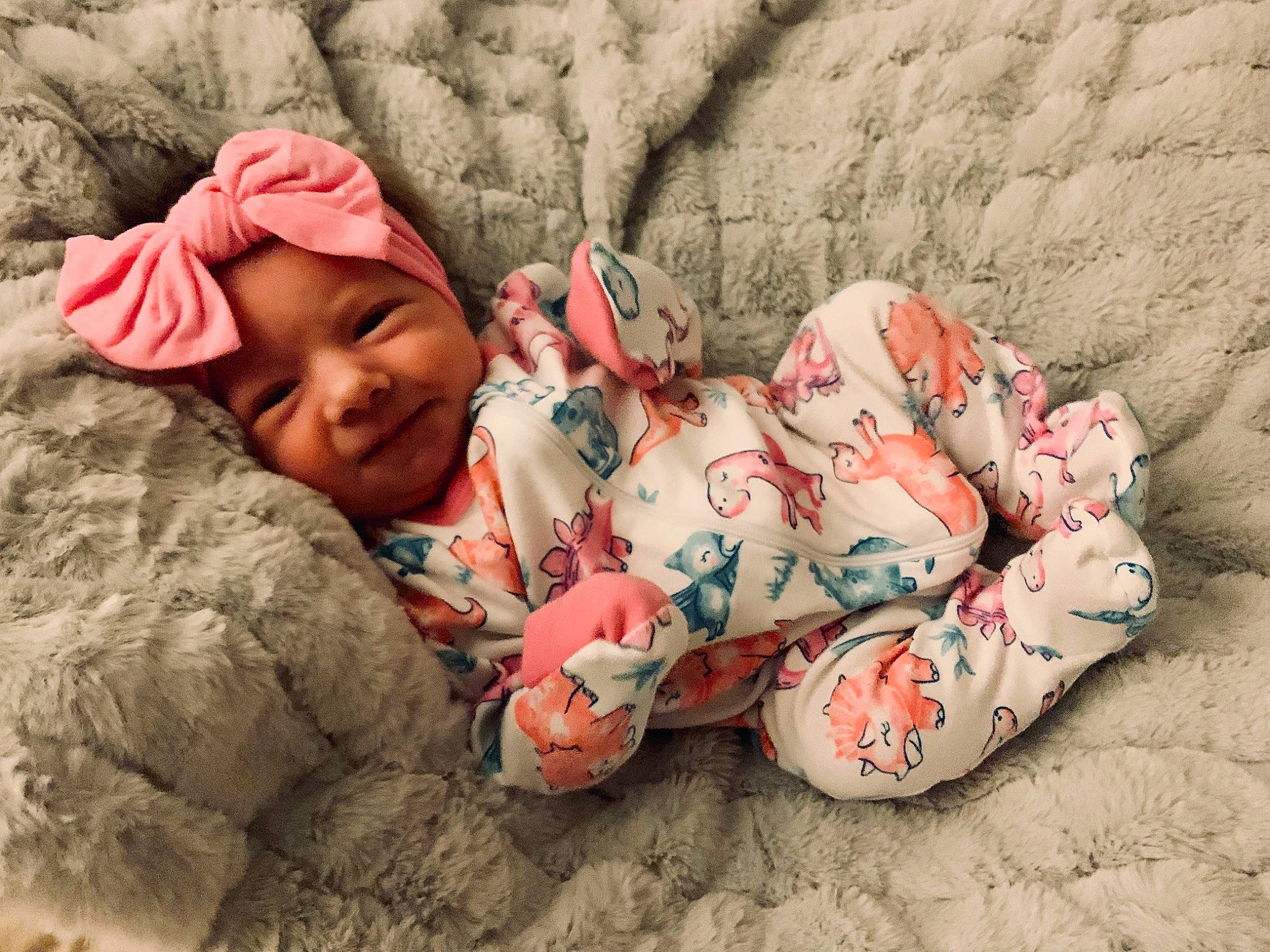 Olivia joined the competition — help win amazing prizes! baby, baby_sleeping, baby_toddler_clothing, bedding, bedtime, carmine, child, comfort, eye, fur, head, headwear, human_body, linens, mouth, nap, nose, person, skin, smile