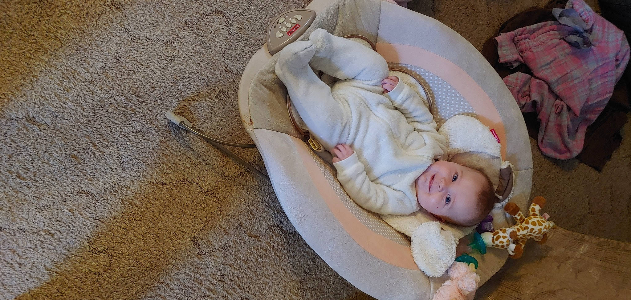 Kinley is registered to the contest to win money with this photo: baby, baby_products, baby_sleeping, baby_toddler_clothing, bed_sheet, bedding, bedtime, blanket, comfort, couch, infant_bed, joy, linens, nap, person, pillow, portrait_photography, room, sitting, sleep