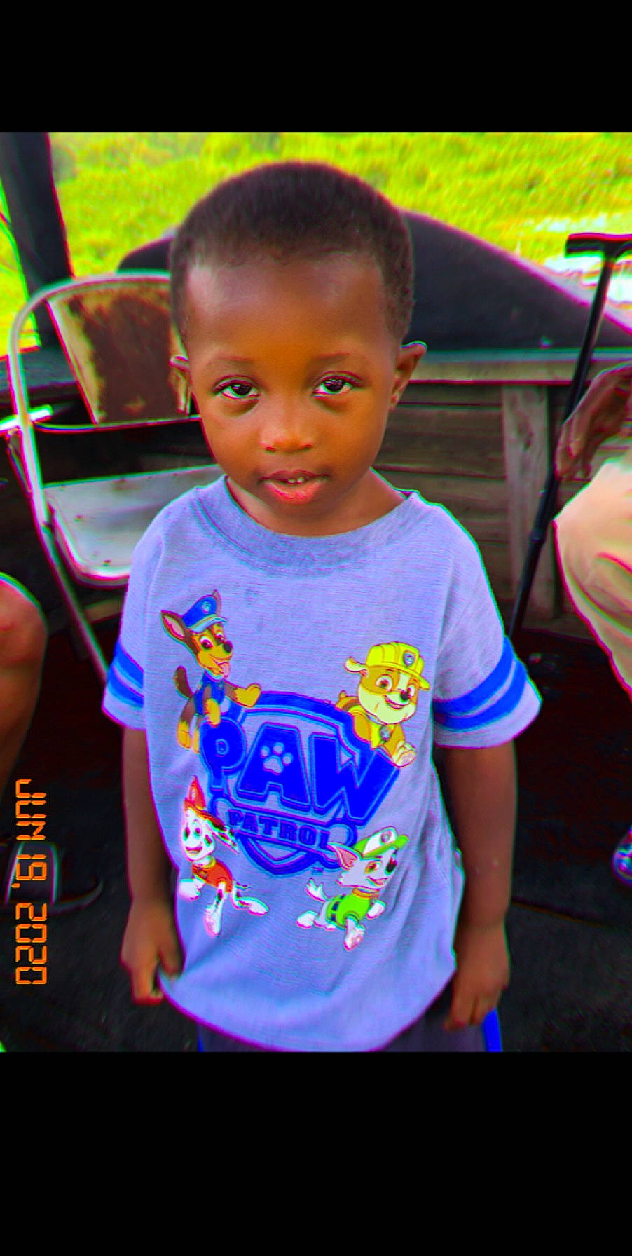 Nehemiah is registered to the contest to win money with this photo: active_shirt, black, child, cool, electric_blue, forehead, fun, happy, jewellery, leisure, neck, necklace, person, product, recreation, skin, sleeve, smile, standing, t_shirt