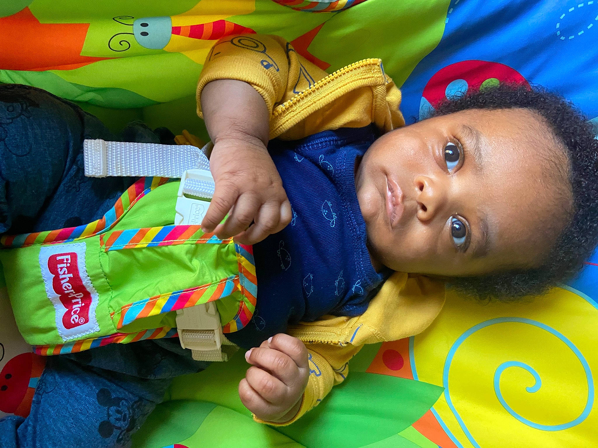 Rotchield is registered to the contest to win money with this photo: adaptation, baby, child, event, fun, green, happy, leisure, person, plastic, play, room, toddler, yellow