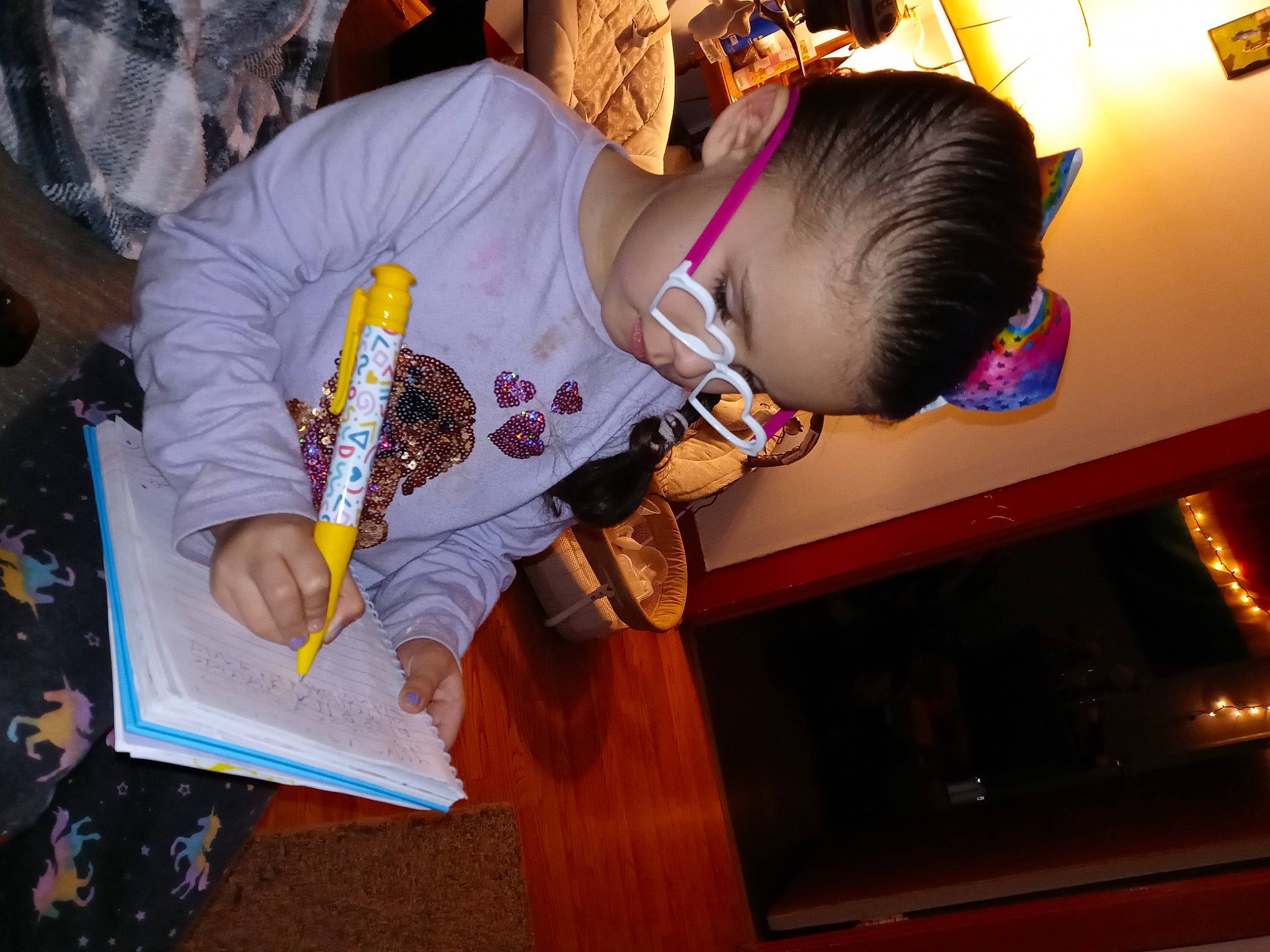 Kamariah joined the competition — help win amazing prizes! baby, baby_toddler_clothing, child, event, flooring, fun, hair_tie, happy, hardwood, person, play, purple, room, sleeve, toddler, wood