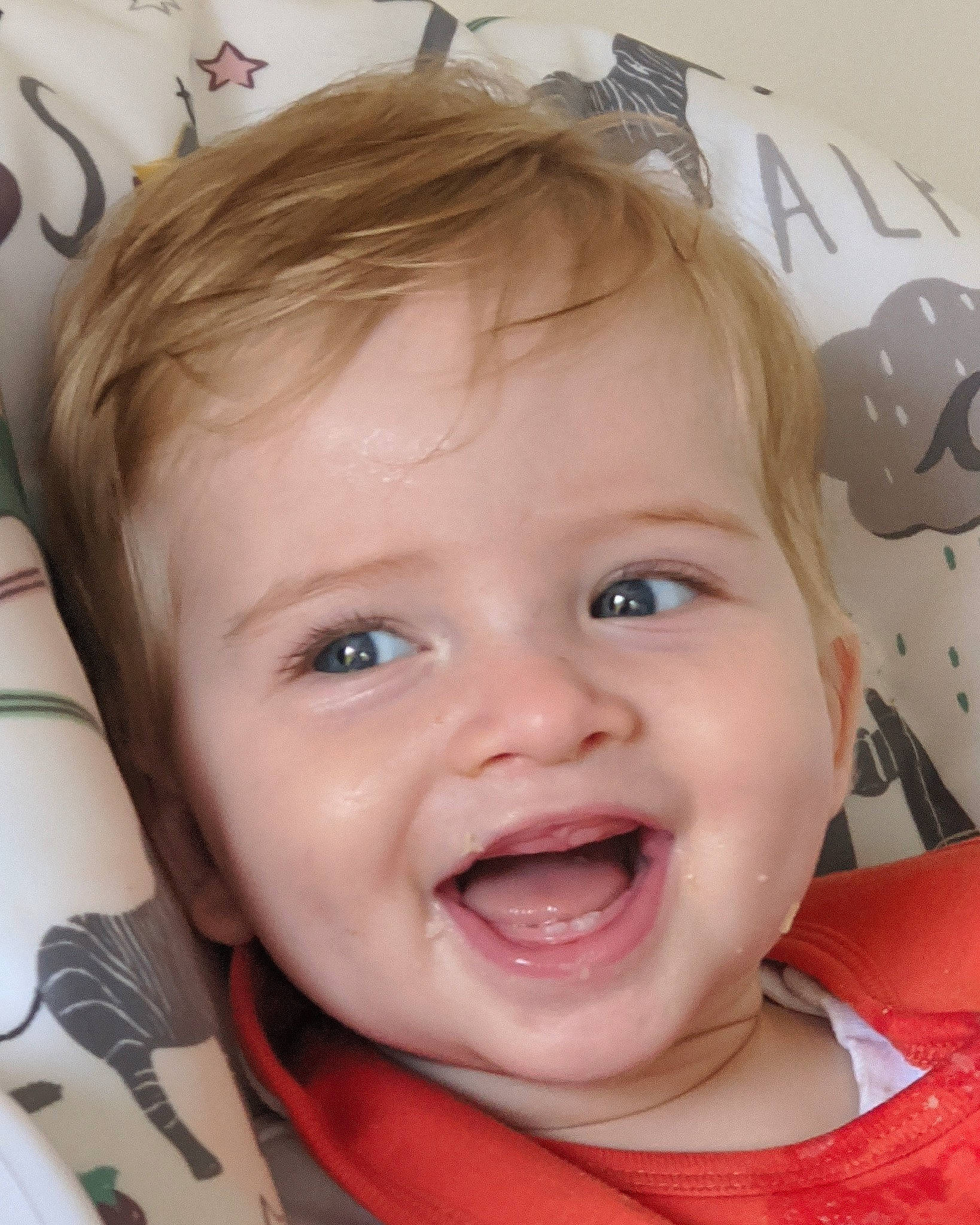 Hugo Valentine is registered to the contest to win money with this photo: baby, baby_making_funny_faces, cheek, child, chin, eye, eyebrow, face, facial_expression, forehead, head, laugh, lip, mouth, nose, organ, person, skin, smile, toddler