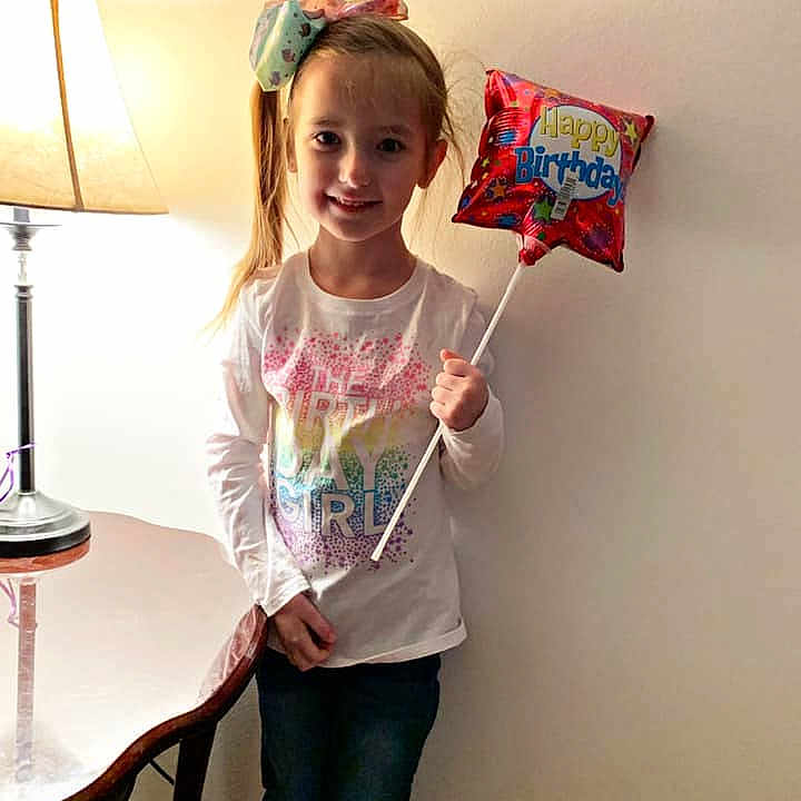 Sophia Marie joined the competition — help win amazing prizes! child, happy, joy, person, play, shoulder, sleeve, smile, t_shirt, toddler, top