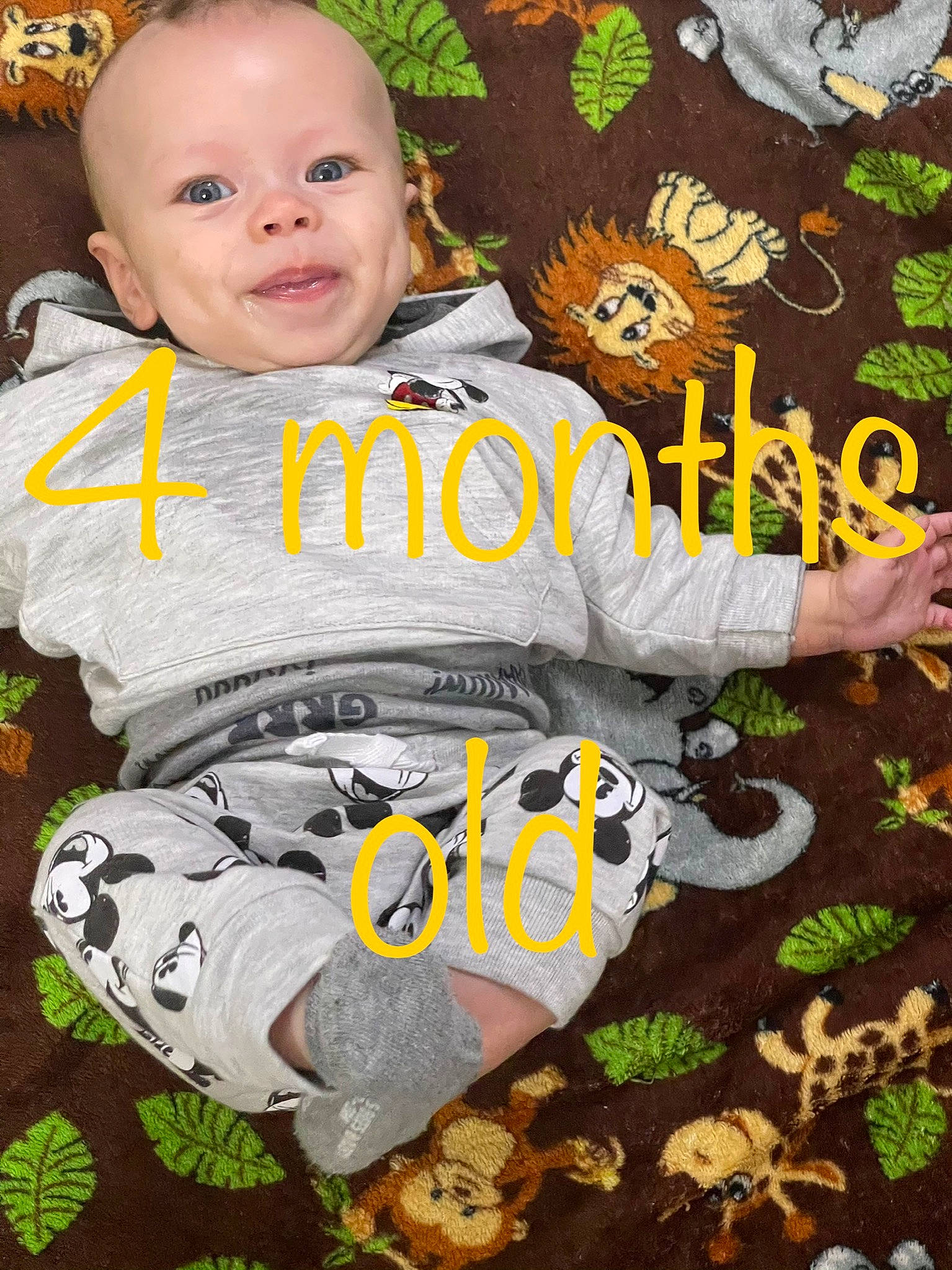 Jedidiah joined the competition — help win amazing prizes! baby, baby_products, baby_toddler_clothing, cheek, child, facial_expression, font, fun, grass, happy, orange, pattern, person, play, product, sleeve, smile, t_shirt, toddler, white