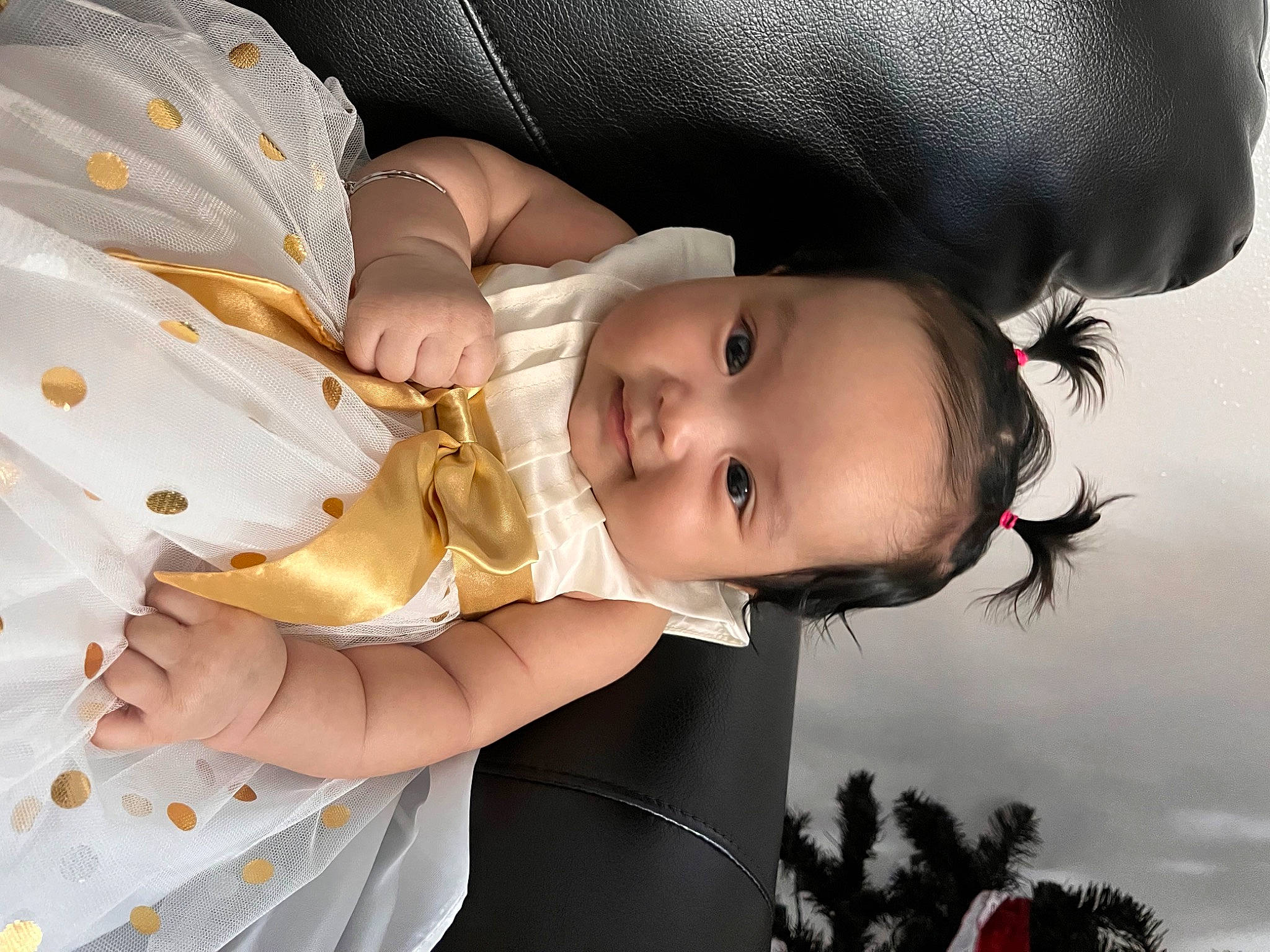 Miley joined the competition — help win amazing prizes! baby, baby_products, baby_toddler_clothing, cheek, child, eye, fashion_accessory, flash_photography, fun, gesture, grass, happy, hat, pattern, people_in_nature, person, portrait_photography, skin, sky, smile