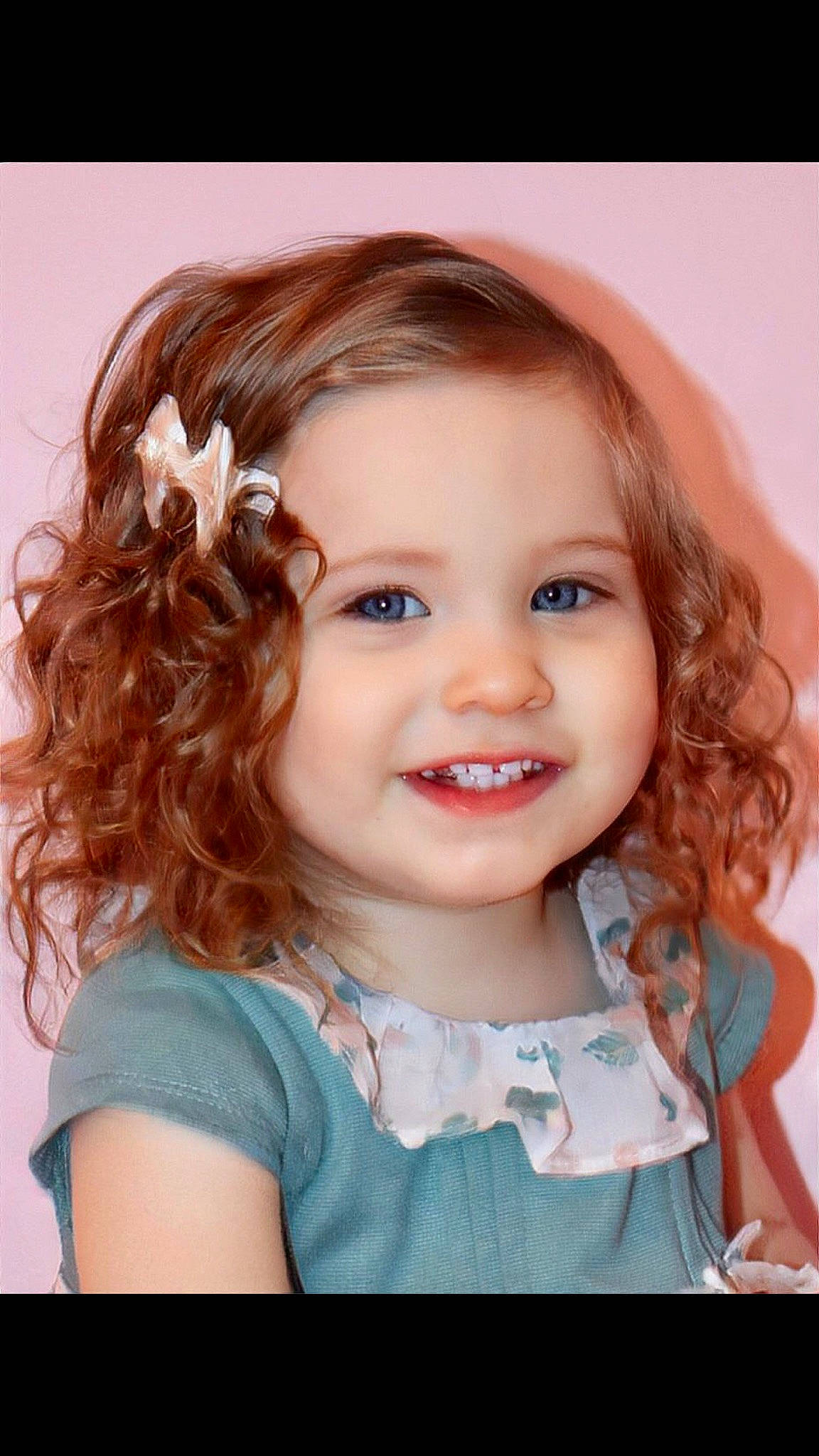 Vanessa joined the competition — help win amazing prizes! baby_toddler_clothing, cheek, clothing, eyebrow, eyelash, facial_expression, flash_photography, forehead, hairstyle, happy, iris, joy, lip, neck, nose, organ, person, pink, ringlet, skin