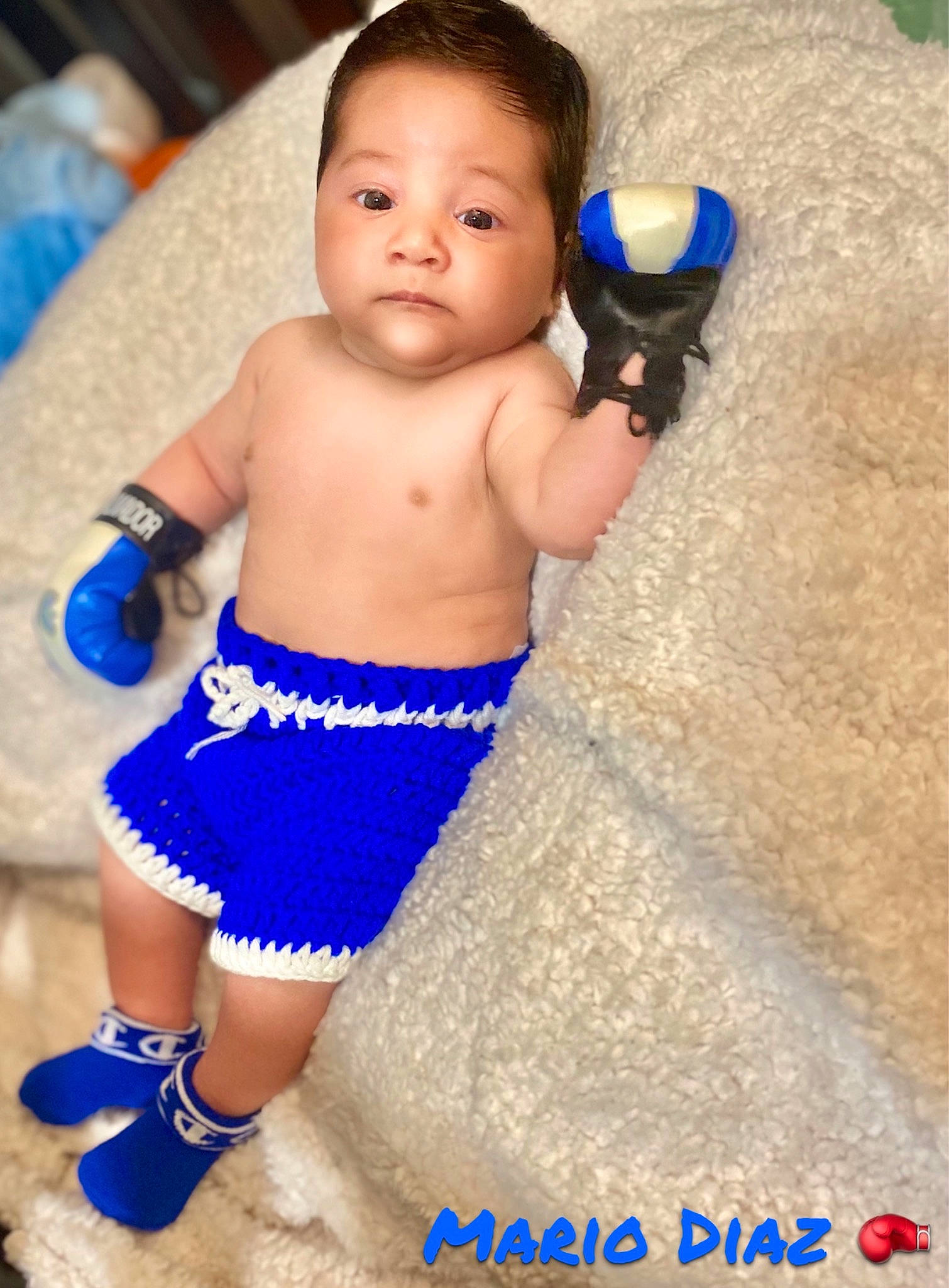 Mario is registered to the contest to win money with this photo: abdomen, baby, baby_products, baby_toddler_clothing, blue, chest, diaper, electric_blue, happy, human_leg, iris, navel, person, shoulder, skin, stomach, textile, thigh, thumb, toddler