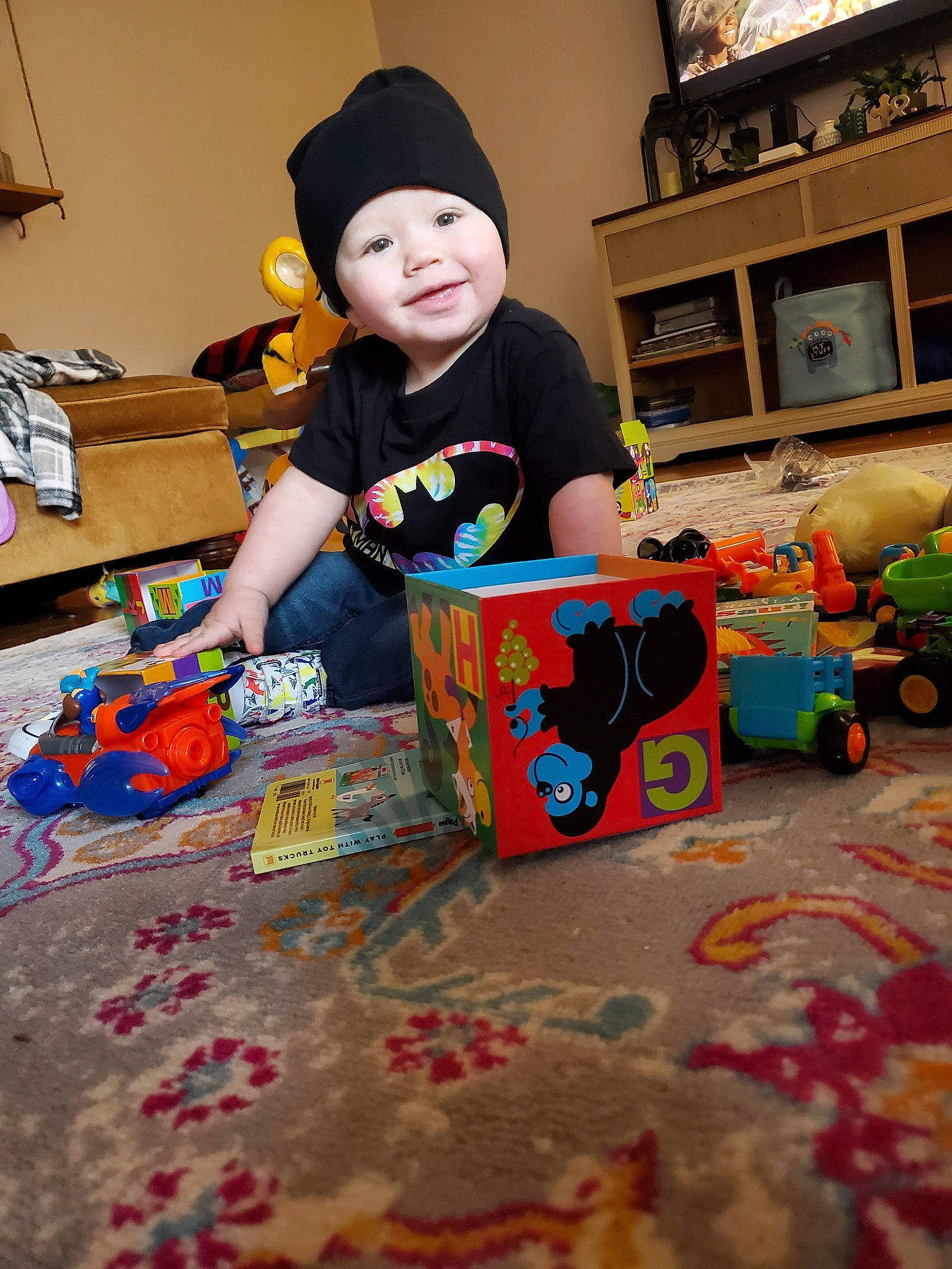 Grady joined the competition — help win amazing prizes! child, headwear, person, play, toddler, toy