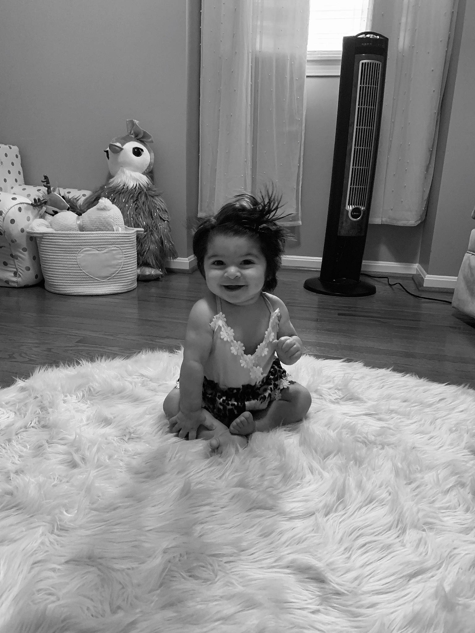 Milania joined the competition — help win amazing prizes! baby, baby_toddler_clothing, child, floor, flooring, home_accessories, joy, person, pillow, stuffed_toy, teddy_bear, toddler, toy