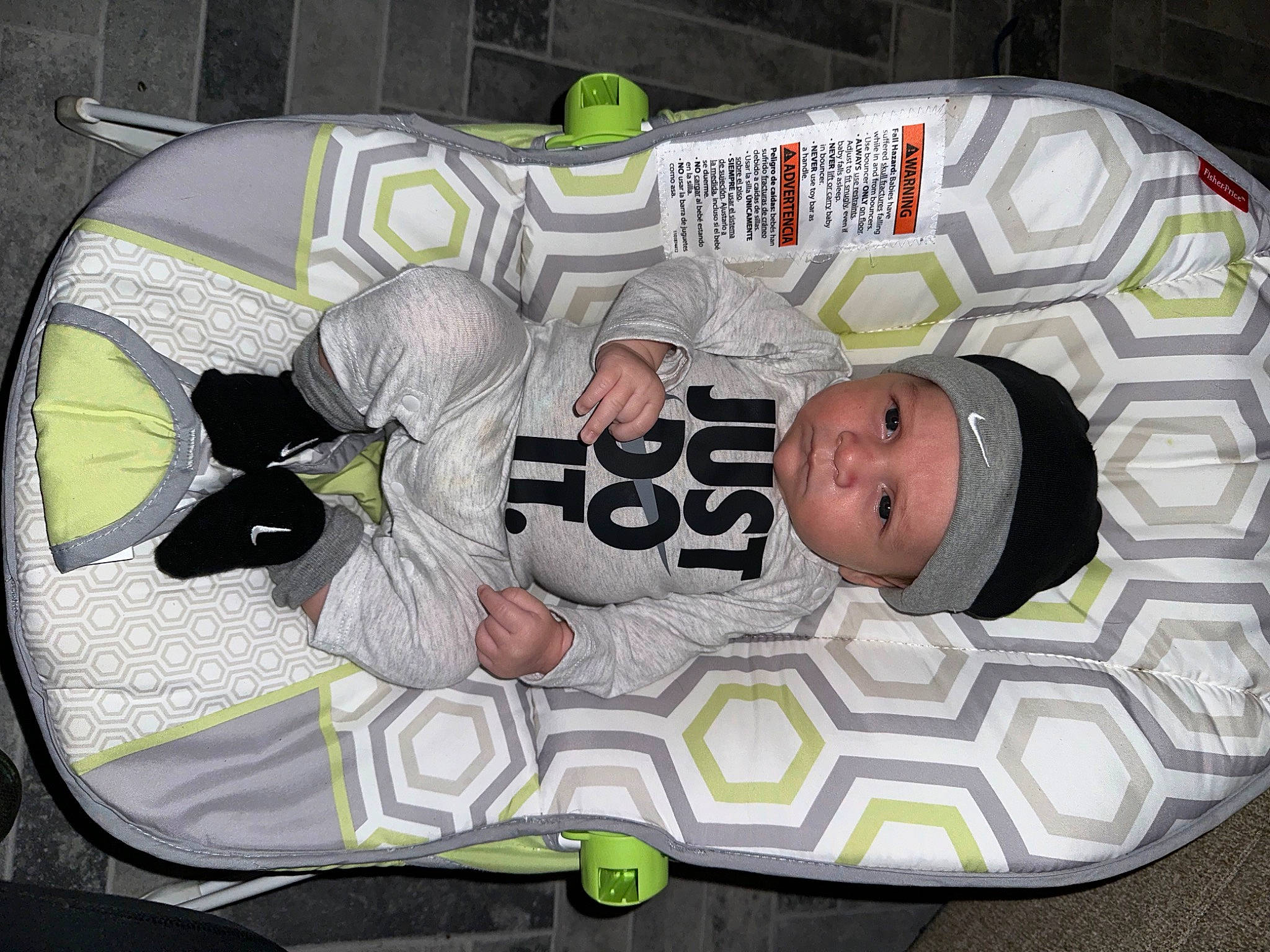 Kyrie is registered to the contest to win money with this photo: baby, baby_products, baby_toddler_clothing, bag, child, circle, comfort, font, headwear, linens, nap, pattern, person, product, sleep, t_shirt, toddler