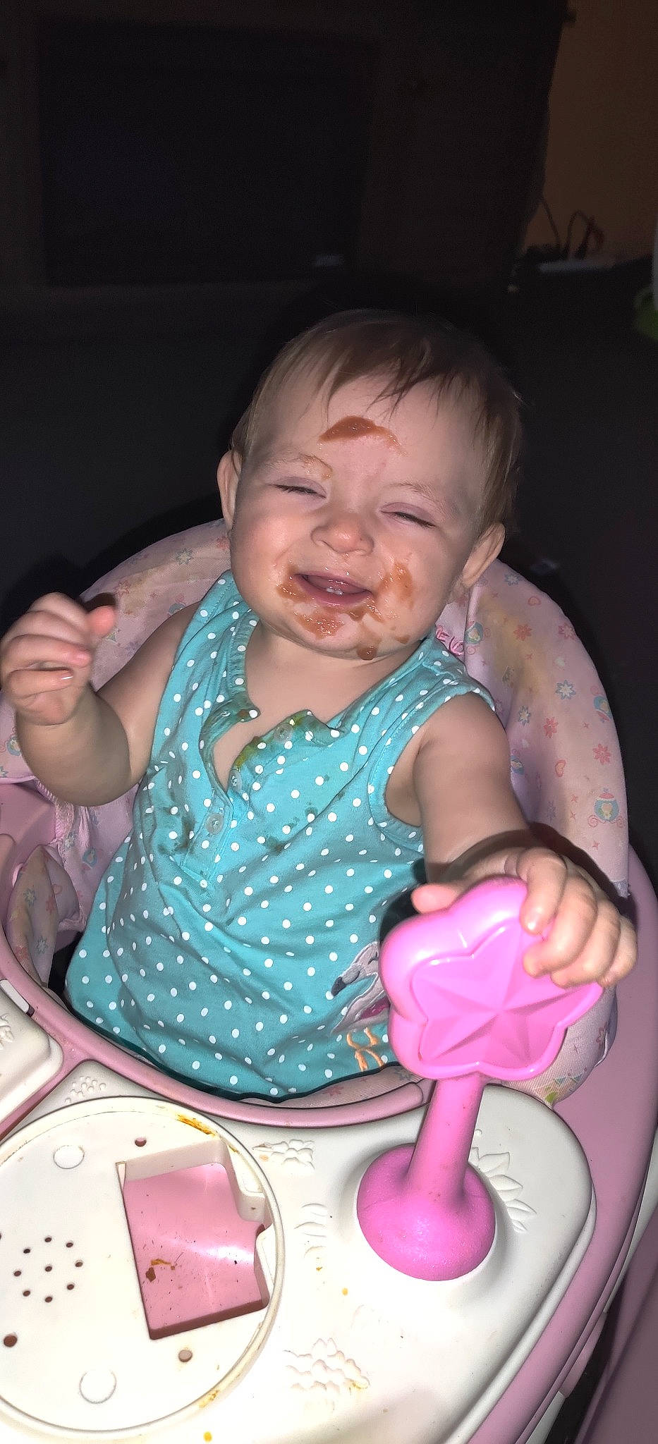 Beverly joined the competition — help win amazing prizes! baby, cheek, child, facial_expression, fun, joy, person, pink, play, sitting, skin, smile, toddler
