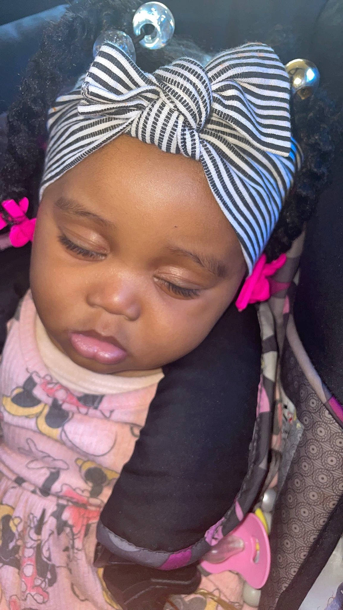 Khalani is registered to the contest to win money with this photo: cap, cheek, child, chin, eye, eyebrow, eyelash, forehead, fun, happy, headgear, headwear, lip, magenta, nose, person, pink, purple, skin, textile