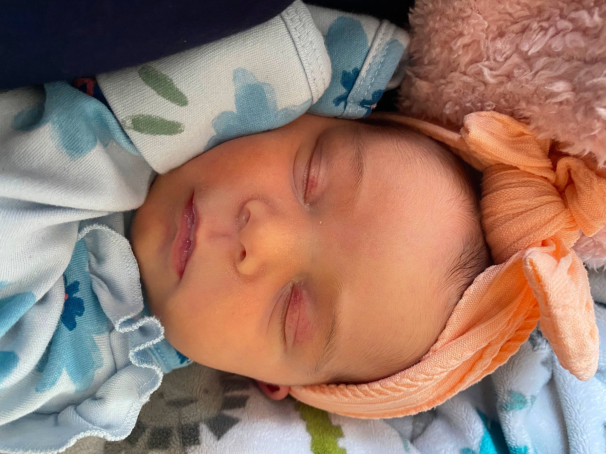 Adalynne joined the competition — help win amazing prizes! baby, baby_sleeping, cheek, child, comfort, eye, eyebrow, eyelash, face, hair, hand, head, human_body, iris, lip, mouth, nose, person, skin, textile