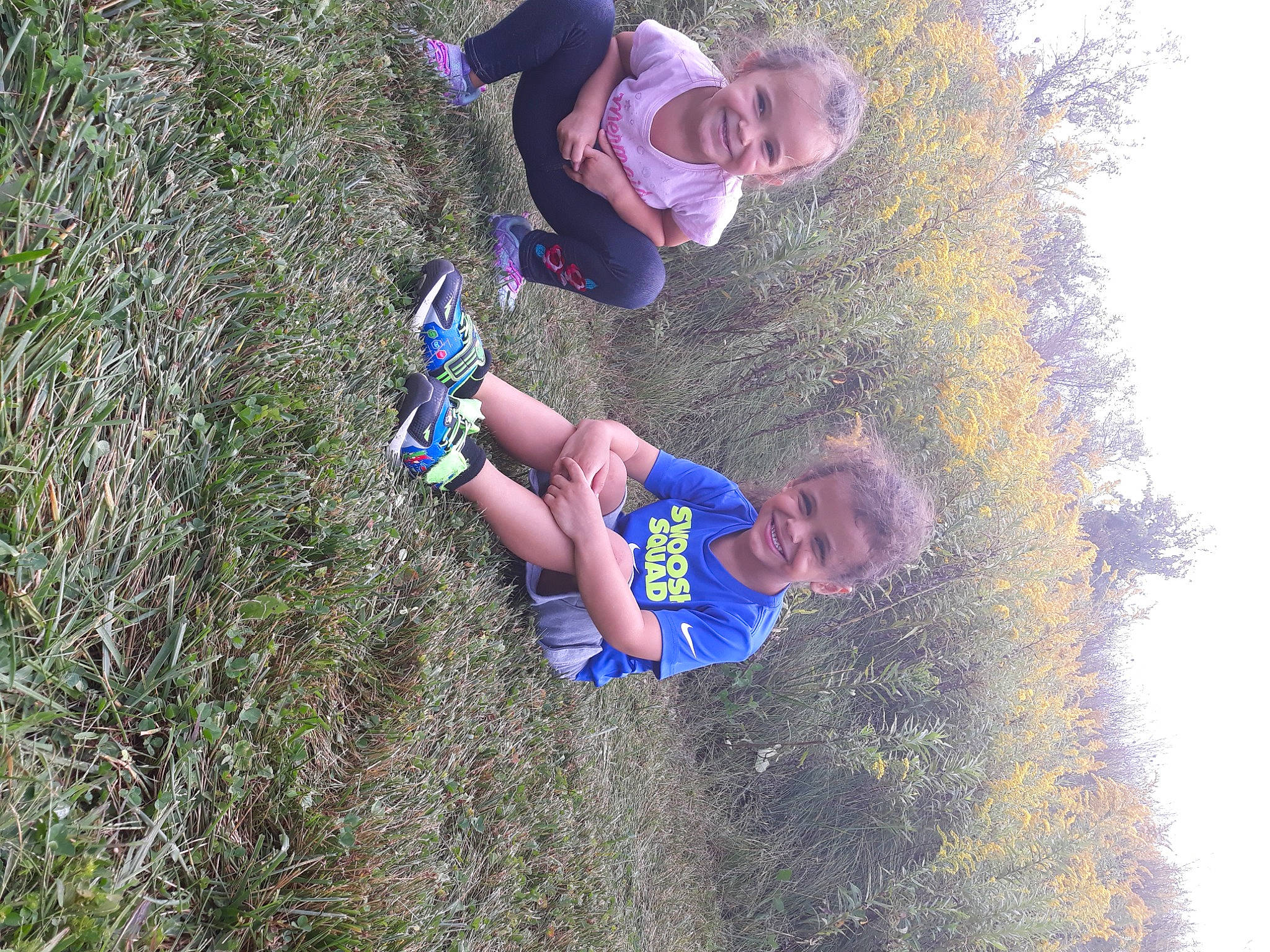 Harmony is registered to the contest to win money with this photo: adventure, child, electric_blue, fun, grass, grassland, happy, joy, landscape, leisure, people_in_nature, person, plant, recreation, sky, smile, soil, toddler, tree