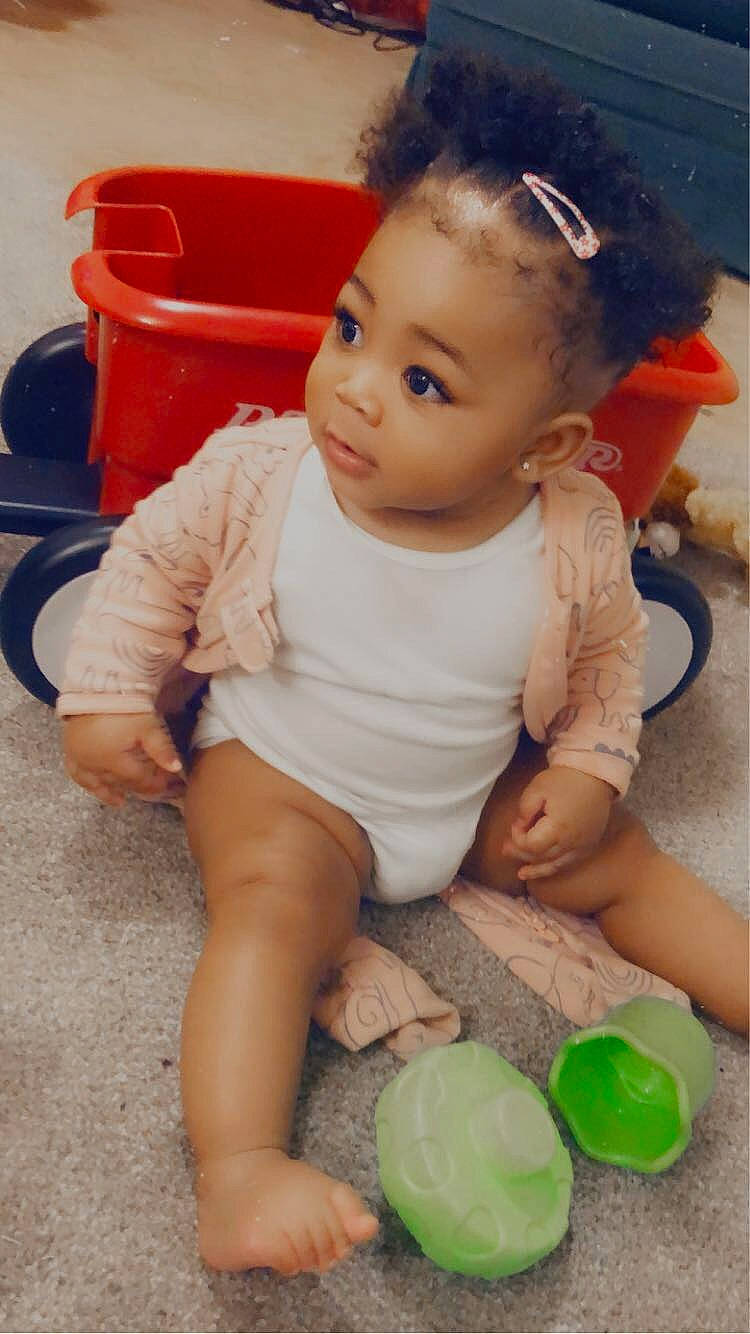 Malayah is registered to the contest to win money with this photo: baby, baby_toddler_clothing, cheek, child, face, flooring, foot, fun, hair, happy, head, human_leg, lemon, person, play, sitting, skin, tennis_ball, thigh, toddler