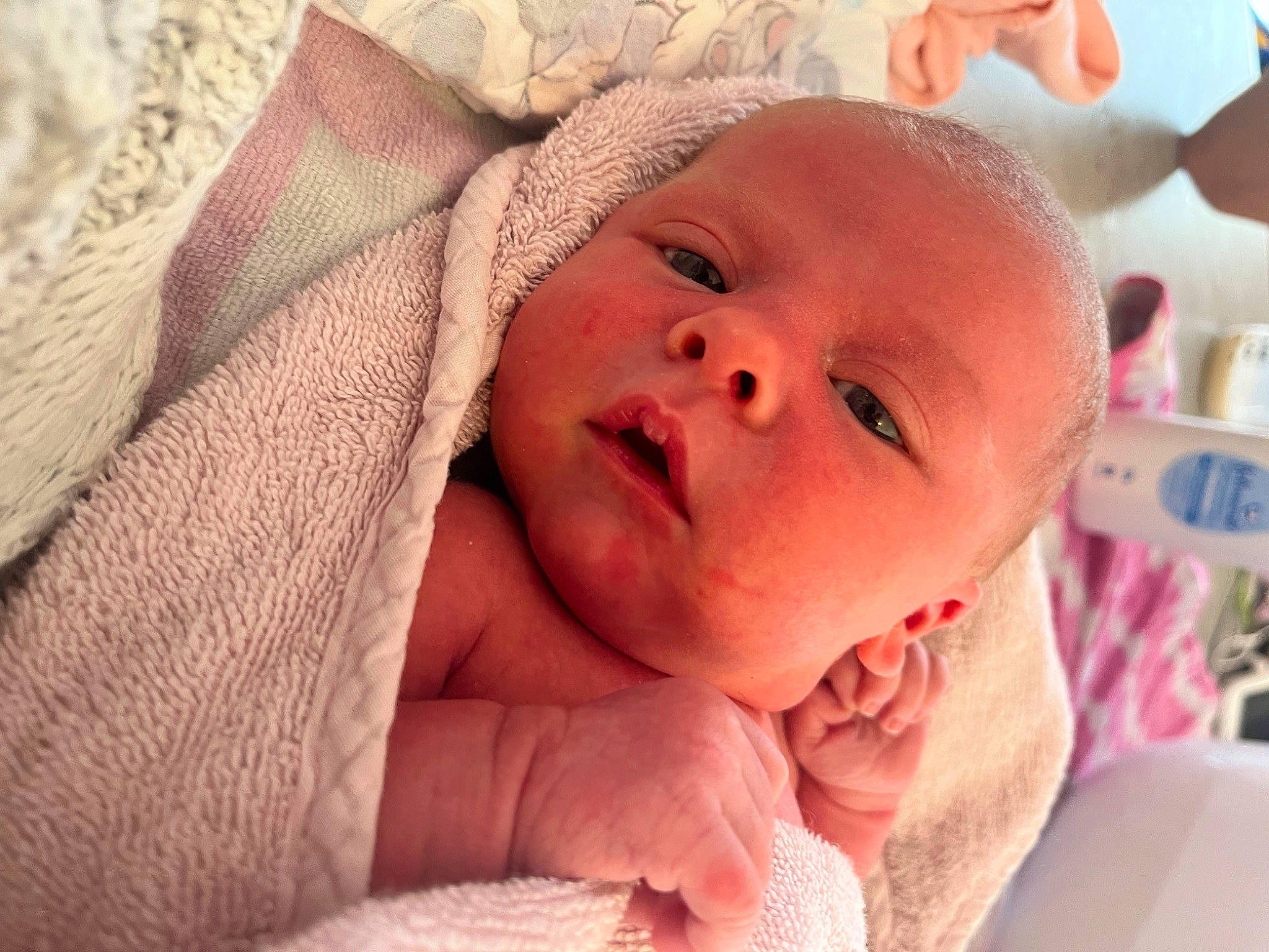 Laylah joined the competition — help win amazing prizes! baby, baby_toddler_clothing, cheek, child, comfort, ear, eyelash, happy, human_body, iris, lip, mouth, nail, nose, person, pink, skin, smile, textile, thumb