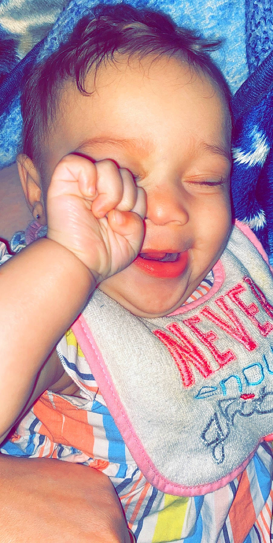 Arielle joined the competition — help win amazing prizes! baby, beauty, cheek, child, chin, eye, face, facial_expression, finger, forehead, fun, hand, head, lip, mouth, nose, person, pink, skin, smile