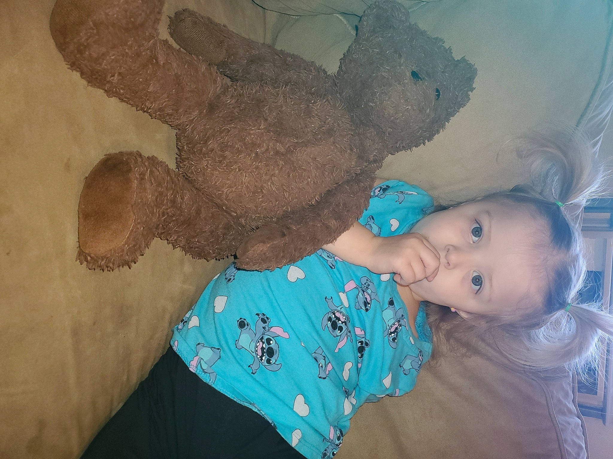 Lillyan joined the competition — help win amazing prizes! baby, baby_products, baby_toddler_clothing, cheek, child, finger, gesture, happy, human_body, mammal, mouth, nose, organ, organism, person, room, skin, textile, toddler, toy