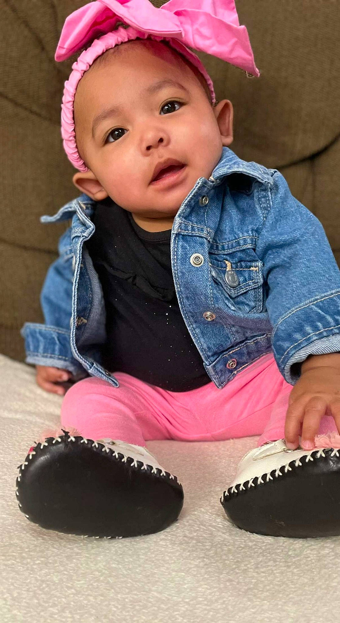 Ivy joined the competition — help win amazing prizes! baby_toddler_clothing, beauty, cap, child, clothing, eye, facial_expression, fun, happy, headgear, human_body, lip, organ, people, person, photograph, pink, skin, sleeve, toddler