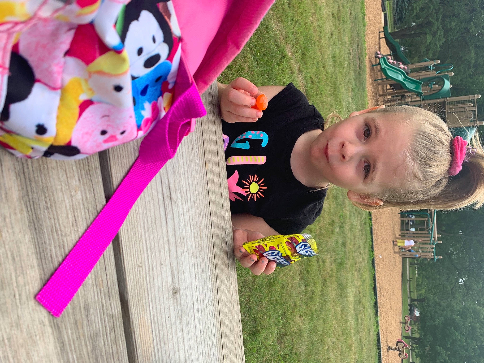 Jazzmyn is registered to the contest to win money with this photo: baby, baby_products, baby_toddler_clothing, child, facial_expression, fun, grass, happy, hat, leisure, magenta, people_in_nature, person, plant, play, recreation, smile, toddler, tree, vertebrate