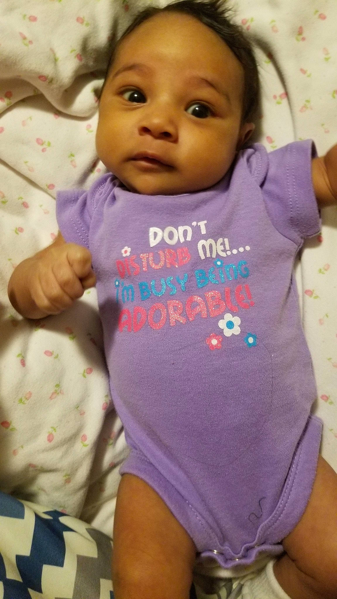 Shaylynn is registered to the contest to win money with this photo: abdomen, arm, cheek, child, cool, face, girl, head, infant, iris, mouth, nose, person, product, purple, skin, sleeve, smile, toddler, trunk