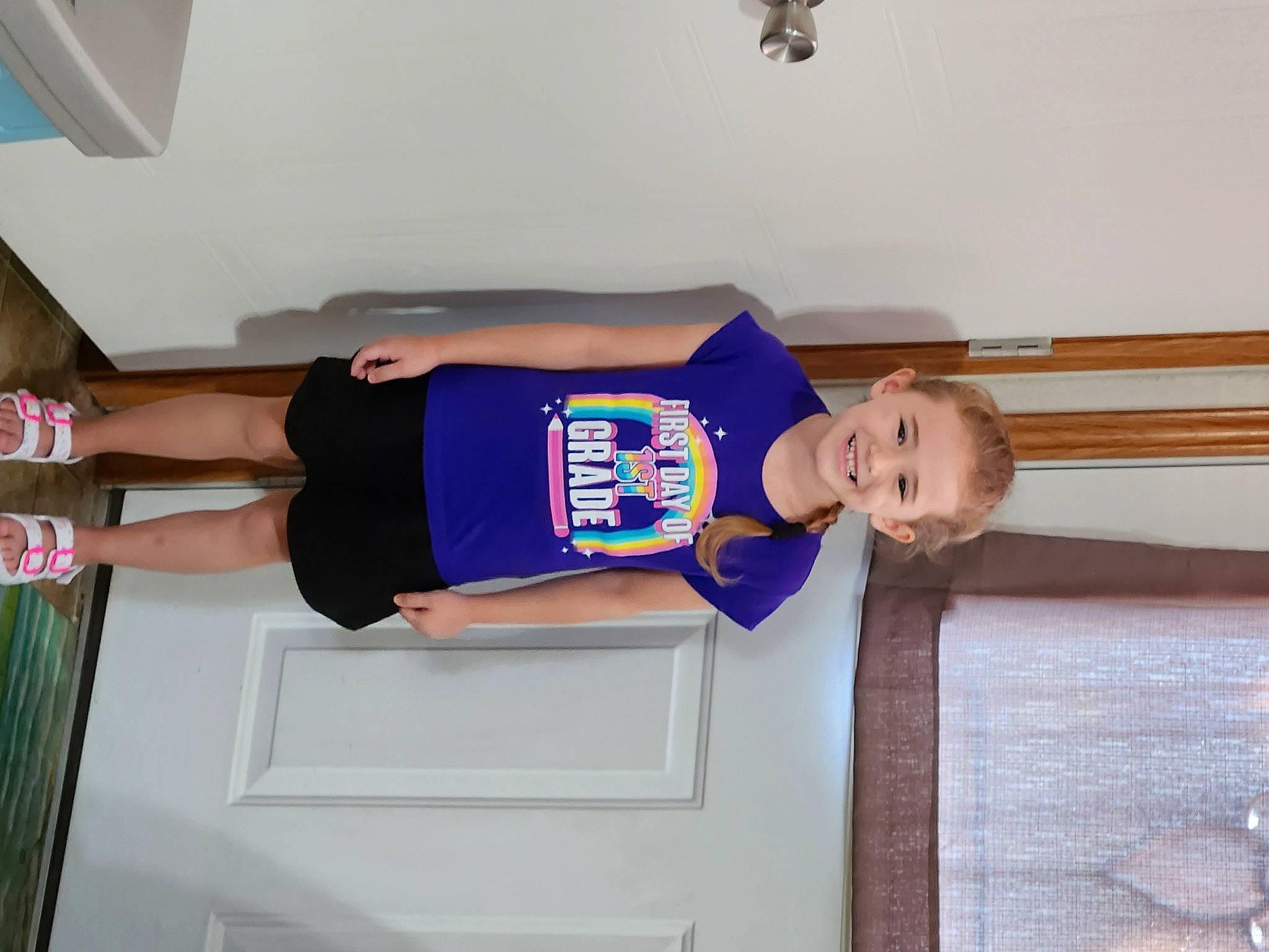 Mackenzie joined the competition — help win amazing prizes! calf, cleanliness, elbow, electric_blue, fun, hat, human_leg, joy, knee, leg, person, room, shorts, sleeve, sportswear, standing, t_shirt, thigh, toddler, walking_shoe