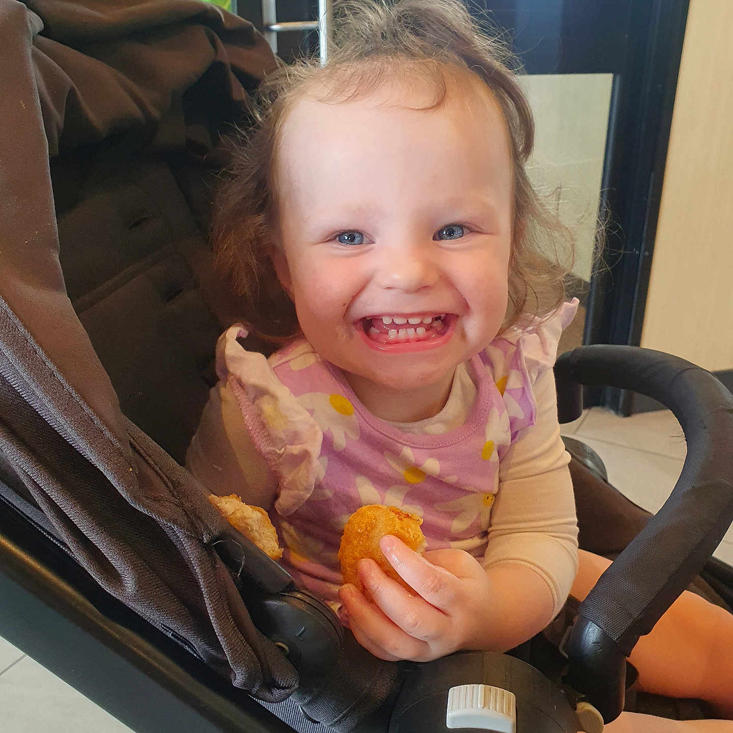 Amber joined the competition — help win amazing prizes! adult, alloywheel, baby, babylaughing, bodypart, bread, bun, burger, car, car_interior, carseat, carwheel, cream, cushion, dessert, eating, face, female, finger, food