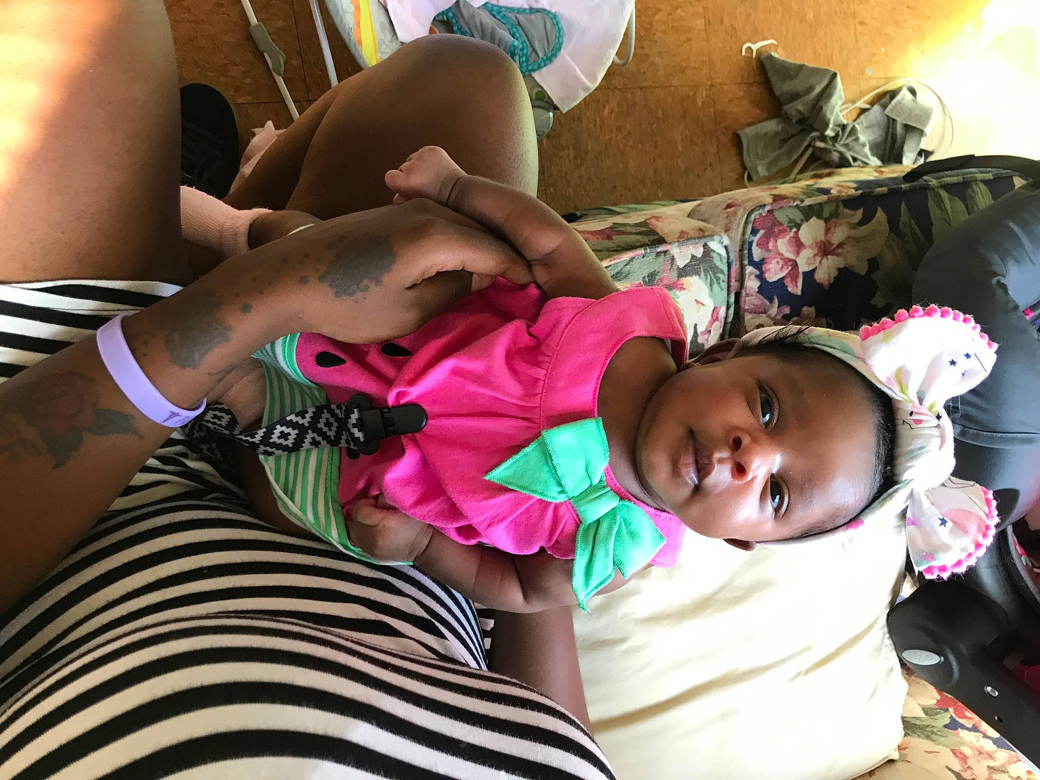 Layla is registered to the contest to win money with this photo: child, person, pink, toddler