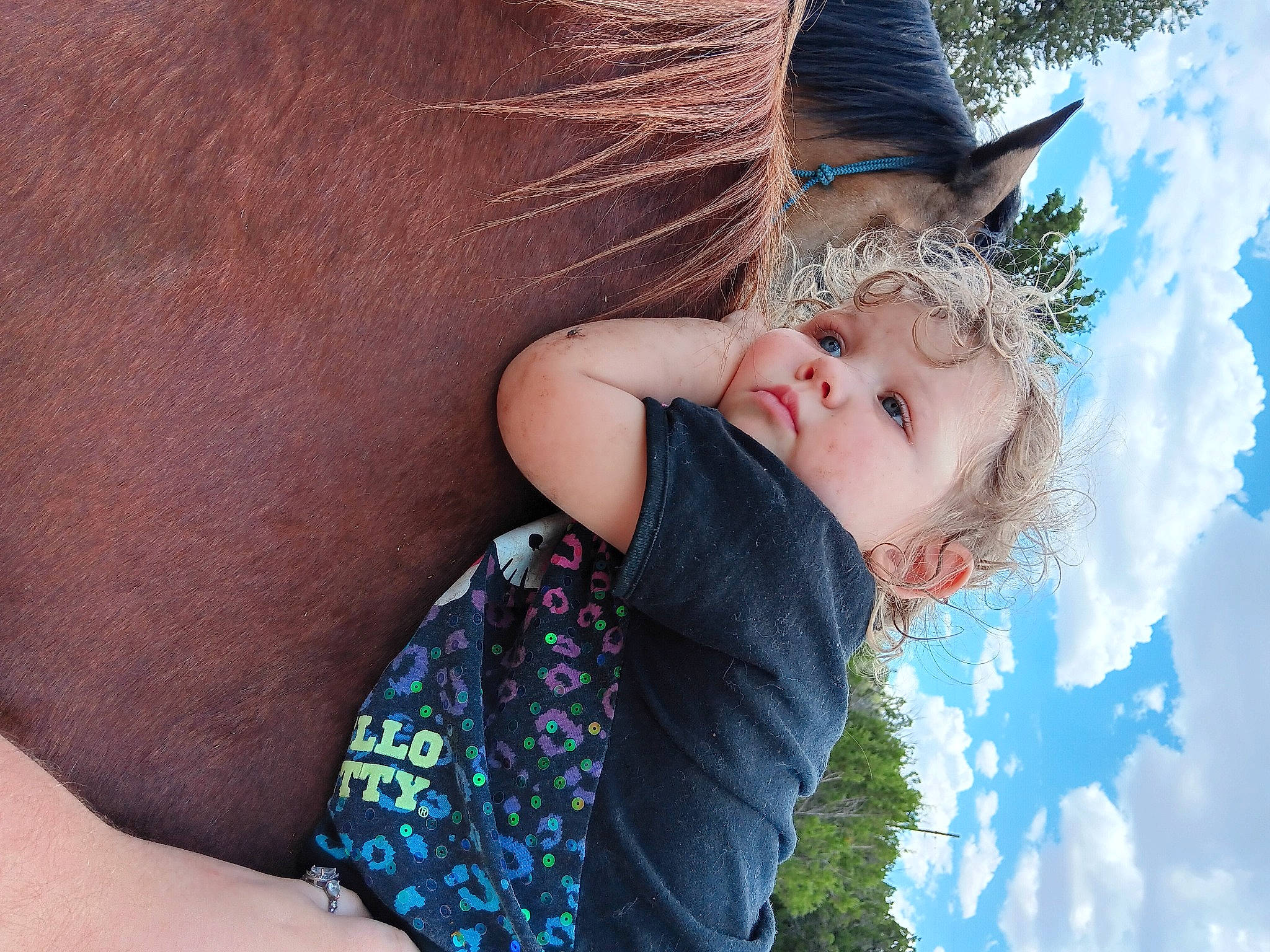 Scarlett joined the competition — help win amazing prizes! azure, blue, cloud, cool, dress, flash_photography, fun, gesture, grass, happy, interaction, leisure, organ, people_in_nature, person, plant, shoulder, skin, sky, sunlight